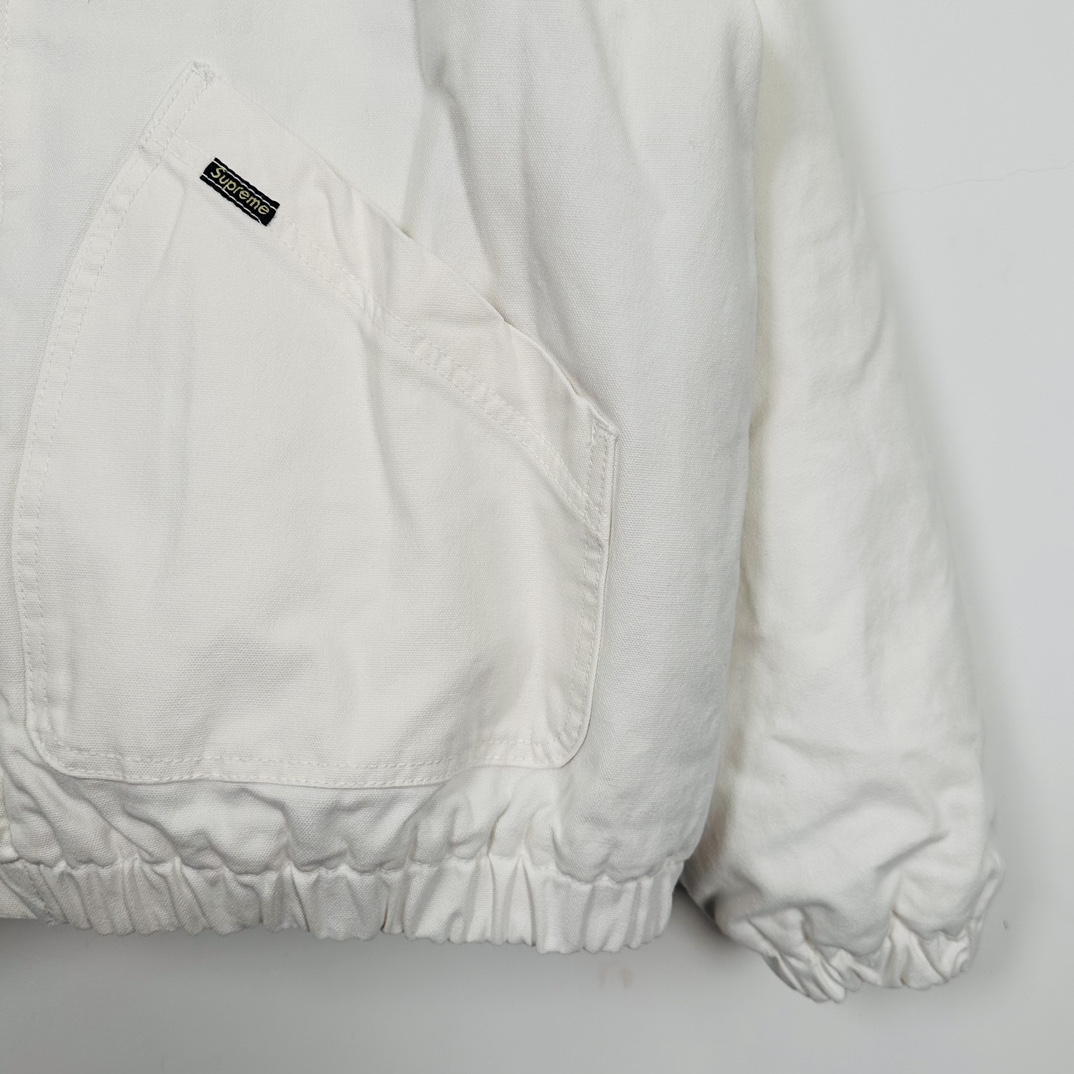 Supreme FW24 WEEK6 Faux Shearling Jacket 纯色贴边口袋全拉链开合夹克 保暖 羊羔 外套 长袖 男女同款 三色 SUP-FW24-110