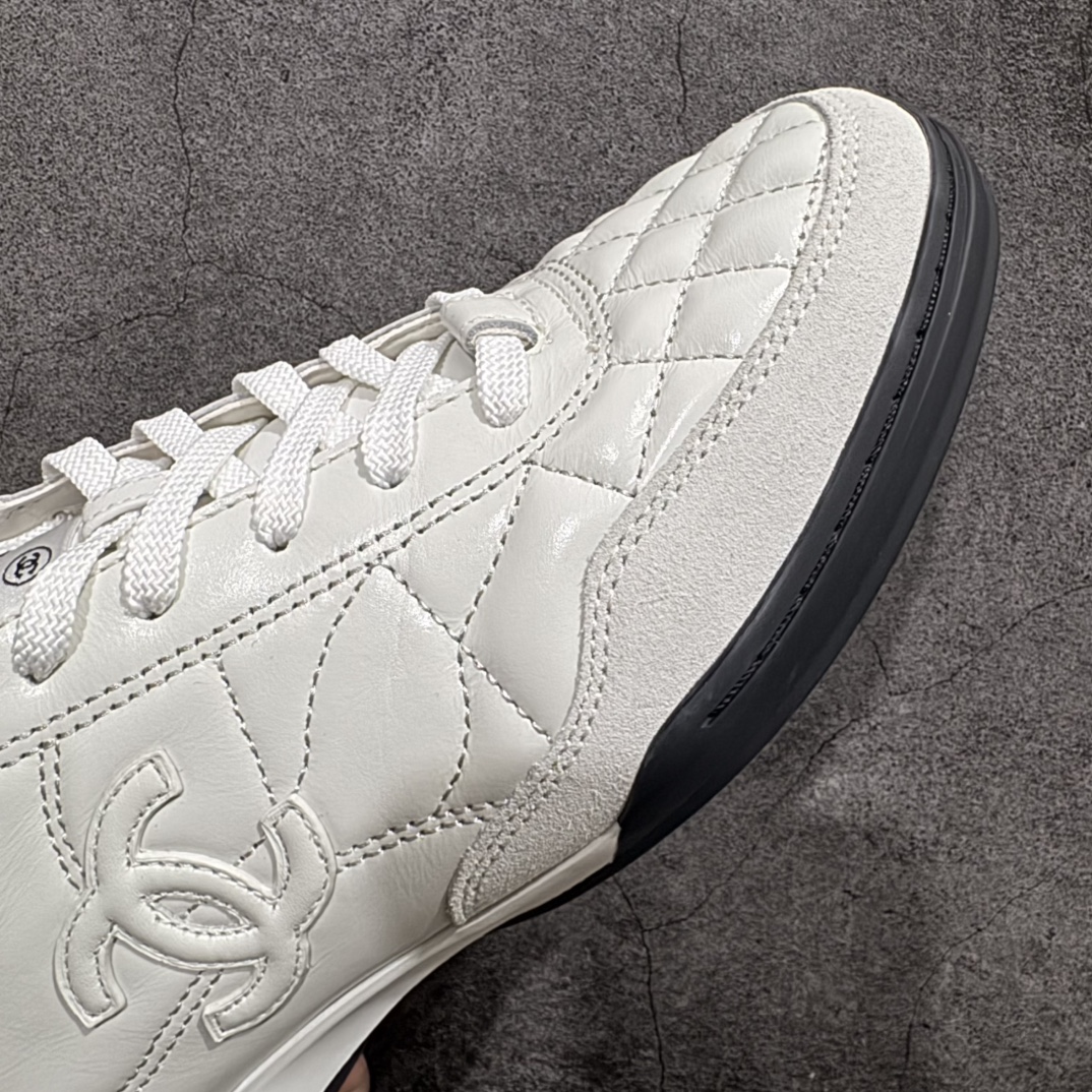  CHANEL 香奈儿  24A德训鞋  低筒 圆头运动鞋 休闲鞋 跑步鞋 女鞋  白色 G45839-B17445-NZB03