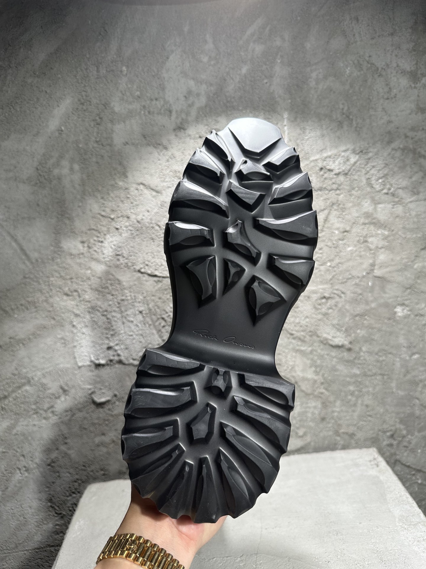 RICK OWENS RO High-Top Black 高筒 厚底 板鞋 休闲鞋 男鞋 女鞋 波鞋  皮質 RU02D6860LOO-99