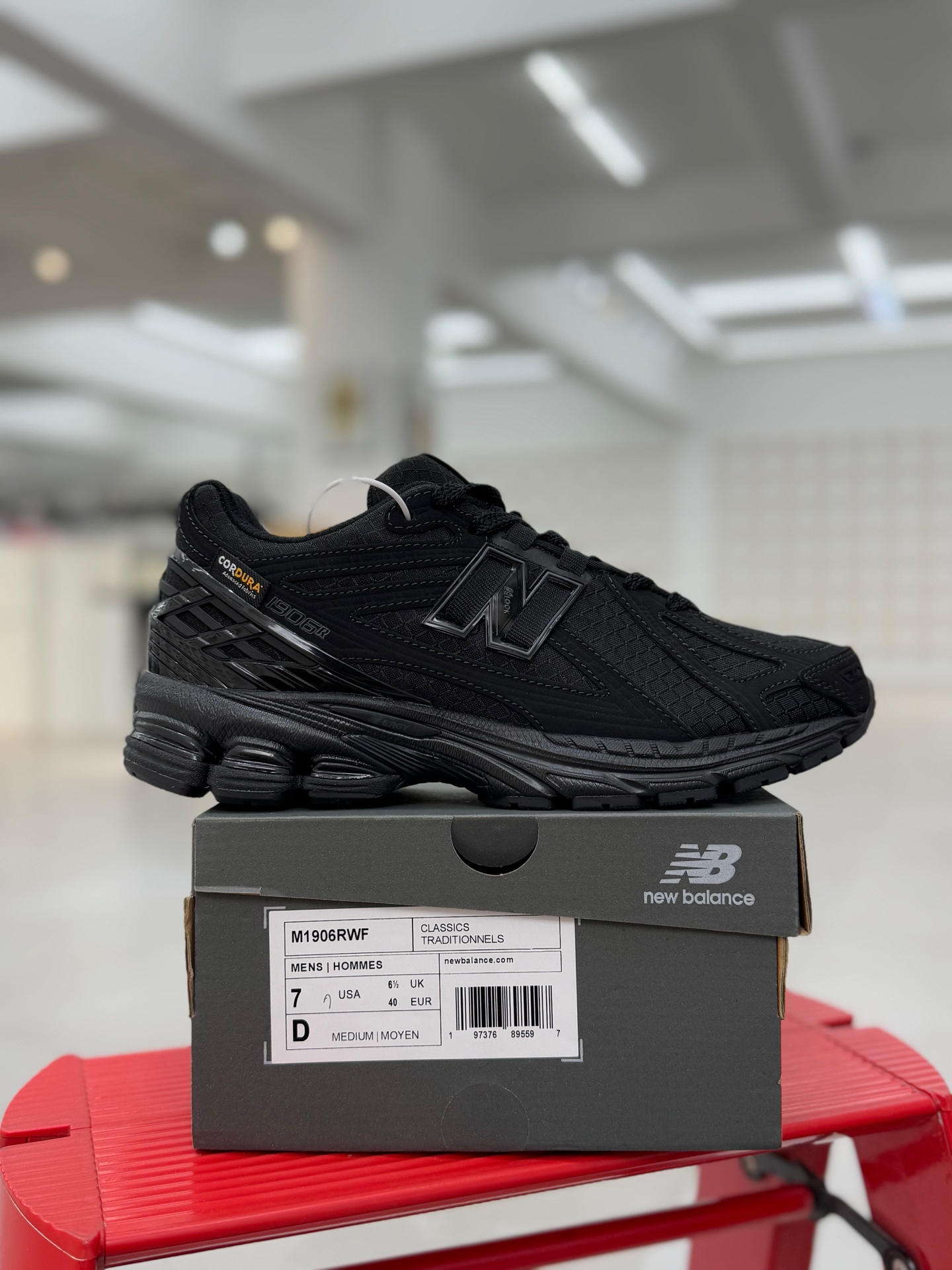 新版  New Balance NB Cordura Triple Black 1906R 低筒 复古跑鞋 耐磨透气 休闲鞋 运动鞋 男鞋 女鞋C 黑色M1906RWF