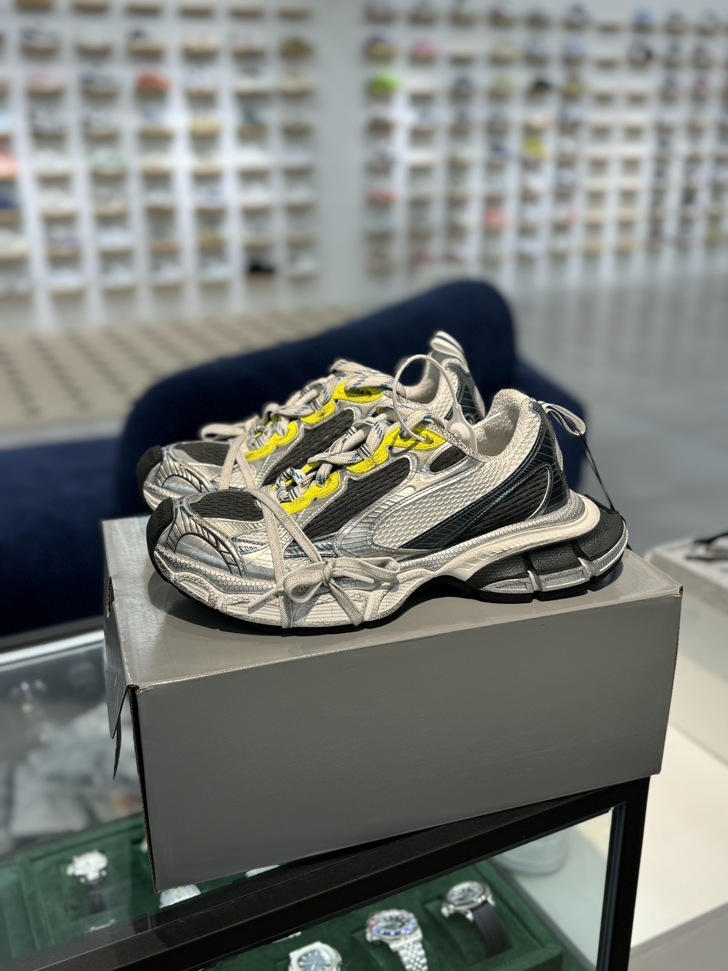 Balenciaga 巴黎世家 3XL 网布 系带 做旧 银灰白 低筒 老爹鞋 运动 复古板鞋 休闲鞋 男鞋 女鞋 