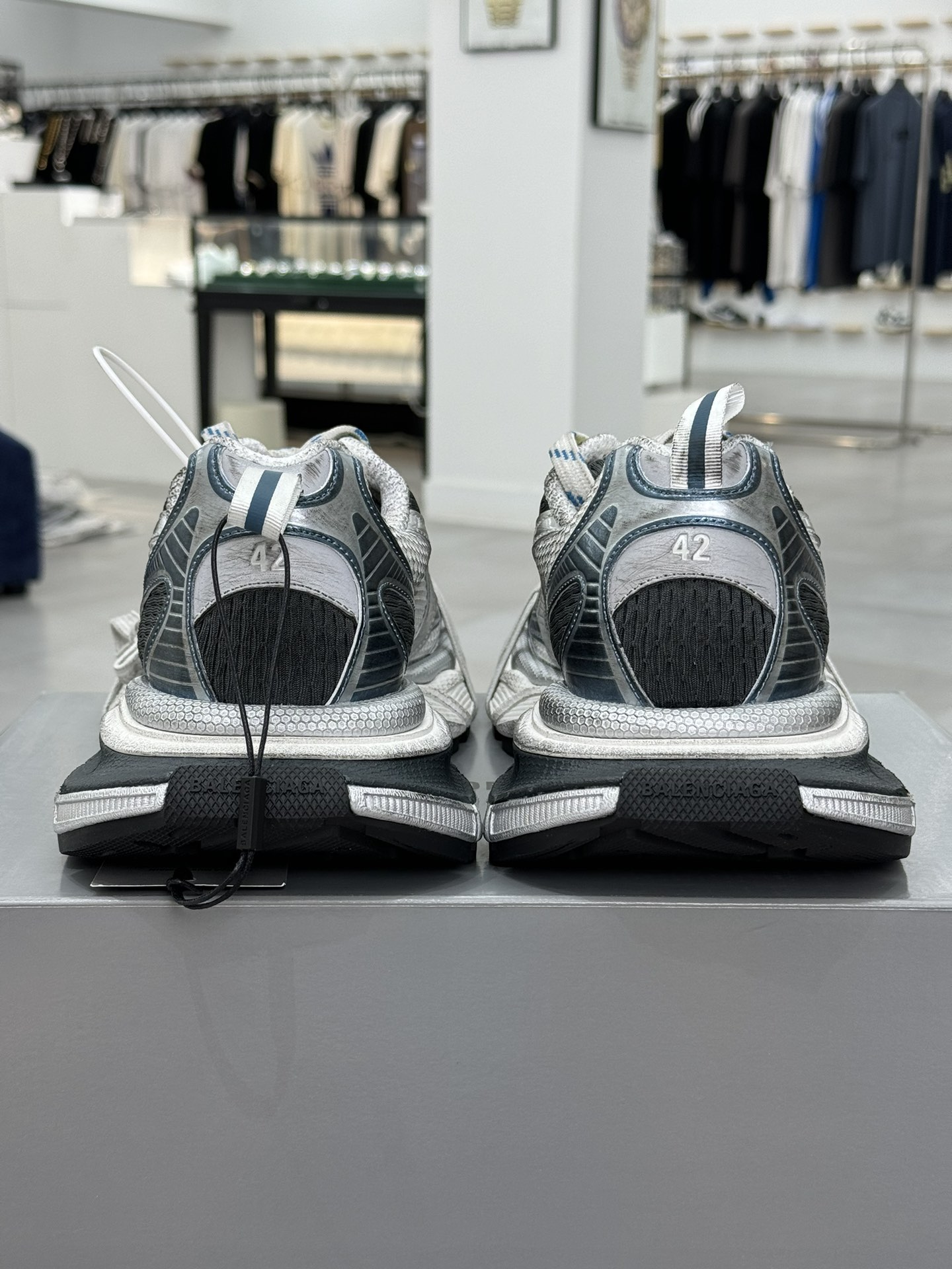 Balenciaga 巴黎世家 3XL 网布 系带 做旧 银灰白 低筒 老爹鞋 运动 复古板鞋 休闲鞋 男鞋 女鞋 