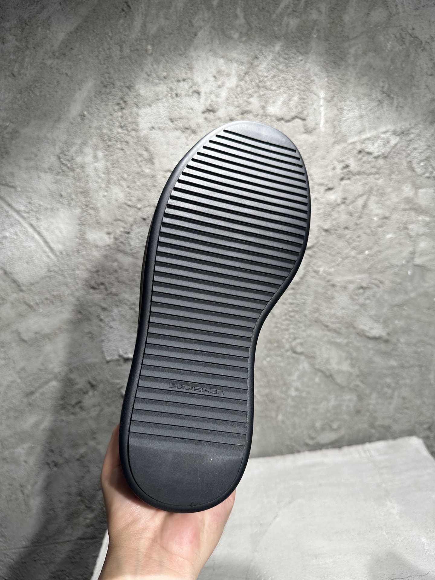 RICK OWENS RO High-Top Black 低筒 厚底 板鞋 休闲鞋 男鞋 女鞋 波鞋  帆布 黑色厚底 DU02D2832DO-999 