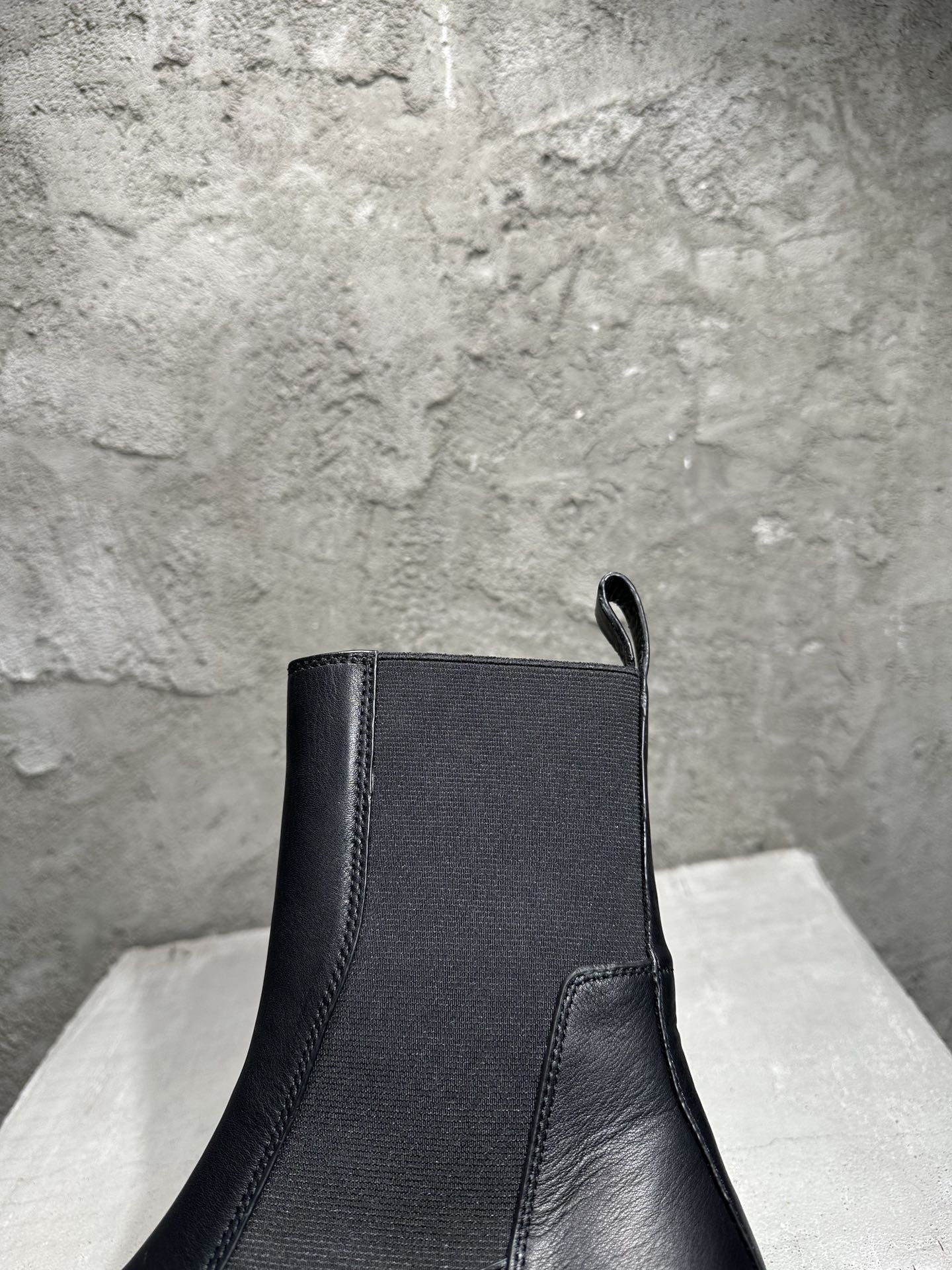 RICK OWENS RO High-Top Black 高筒 厚底 板鞋 休闲鞋 男鞋 女鞋 波鞋  皮質 切尔西靴 RP02D3850LCO-99 