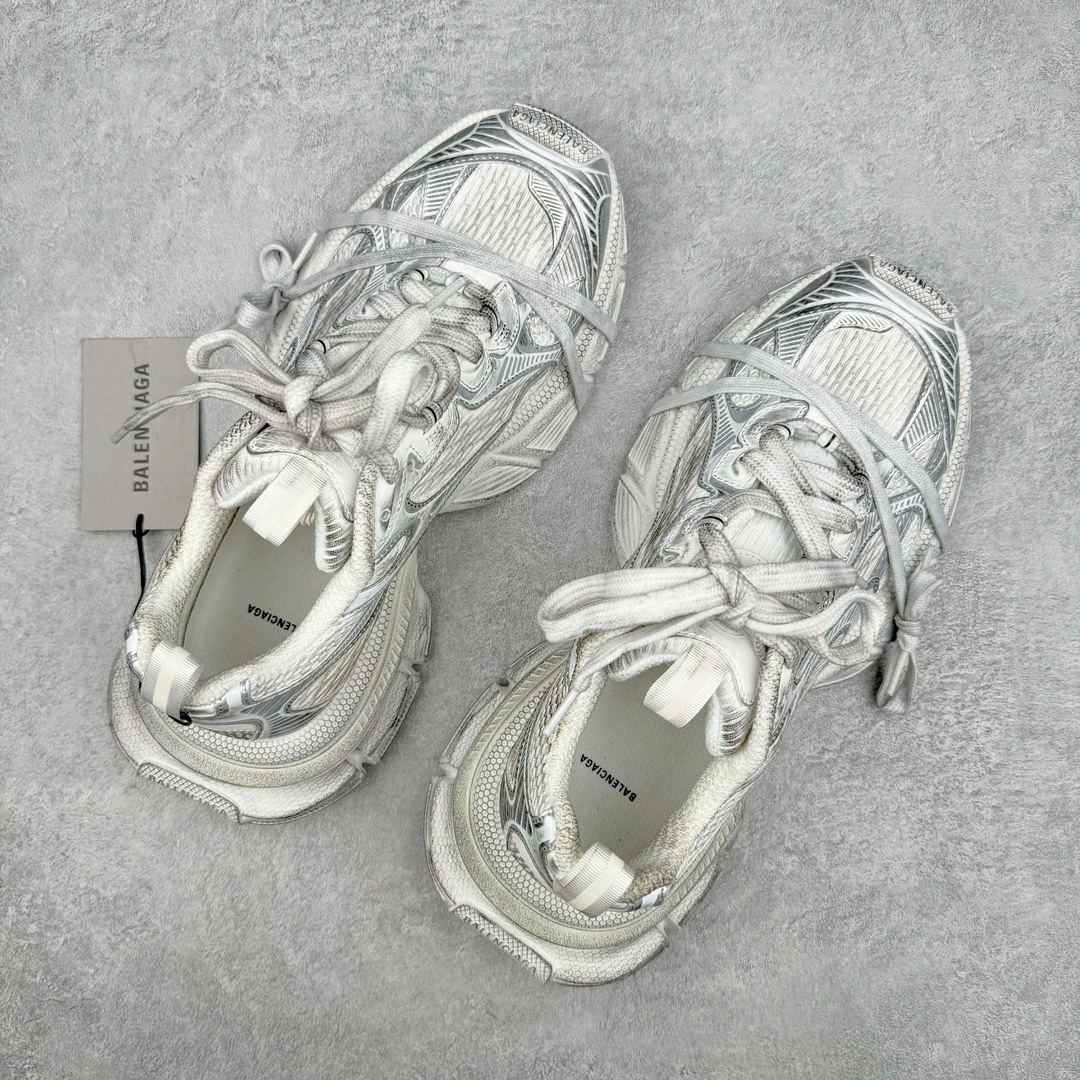 Balenciaga 巴黎世家 3XL 网布 系带 做旧 低筒 老爹鞋 运动 复古板鞋 休闲鞋 男鞋 女鞋 白银
