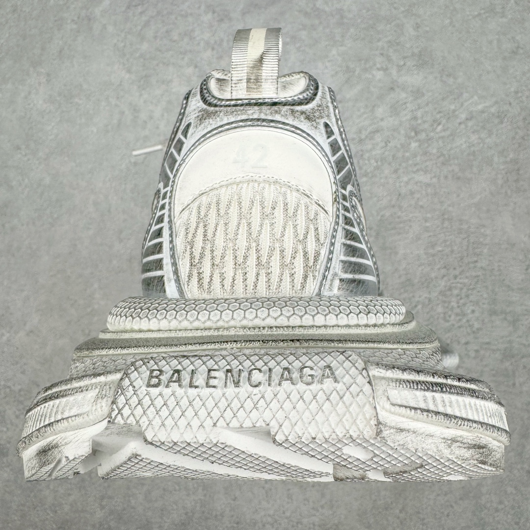 Balenciaga 巴黎世家 3XL 网布 系带 做旧 低筒 老爹鞋 运动 复古板鞋 休闲鞋 男鞋 女鞋 白银