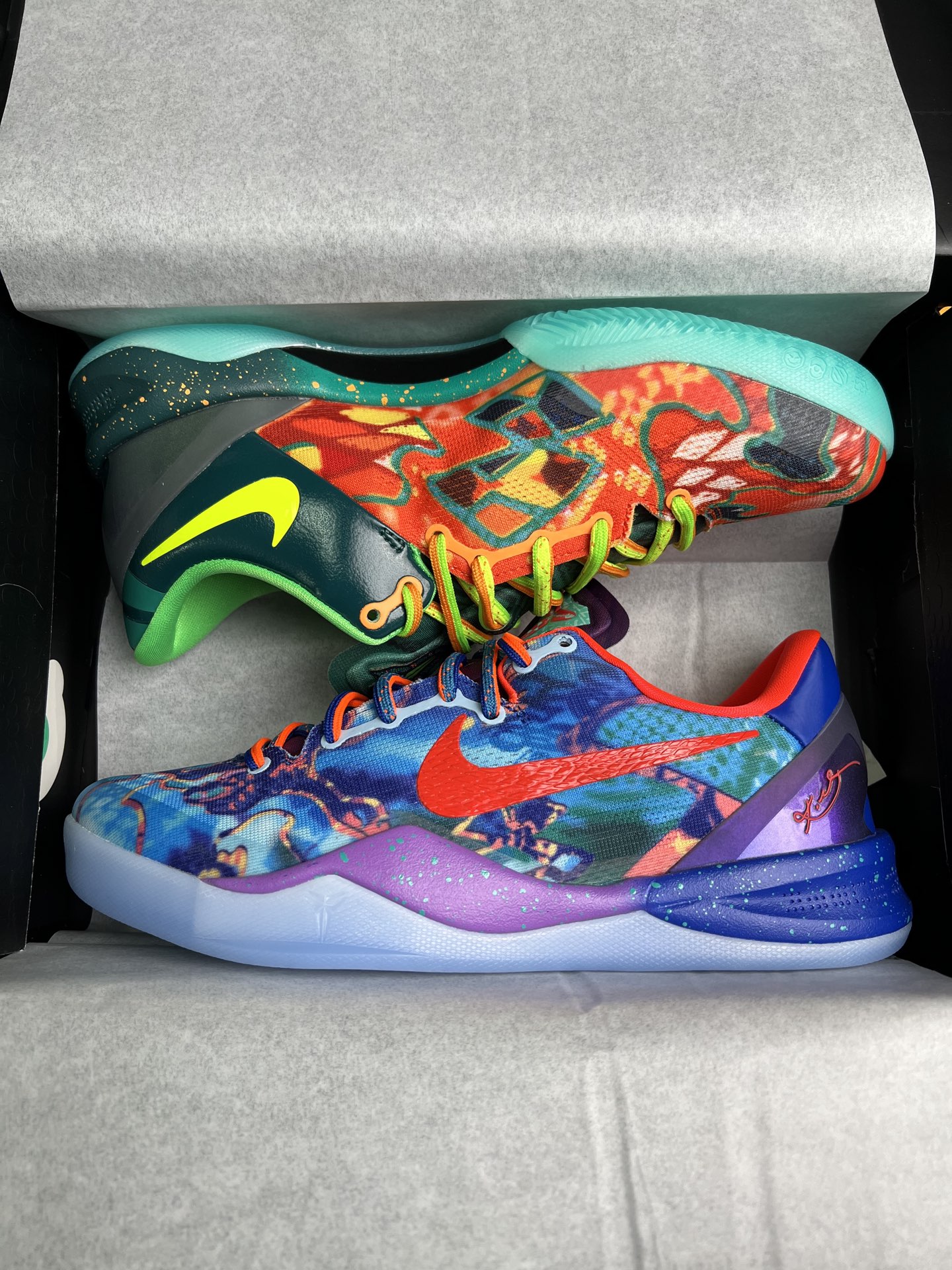 S2 Kobe 8 Protro  科比8 低筒  全掌LUNARLON 鞋墊 籃球鞋 實戰鞋 球鞋 男鞋 波鞋 橙蓝鸳鸯 2025 HM9621-900