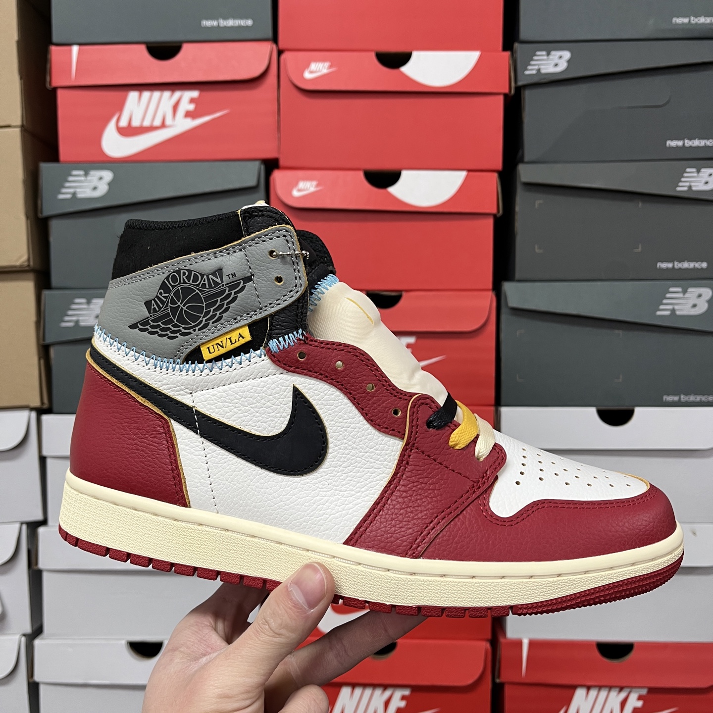 AIR JORDAN 1 HIGH  Union AJ1 UN 高筒 球鞋 休閒鞋 板鞋 波鞋 潮鞋 男鞋女鞋 灰黑红 HV8563-600