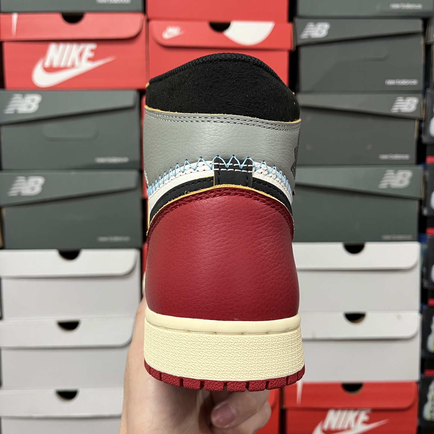  AIR JORDAN 1 HIGH  Union AJ1 UN 高筒 球鞋 休閒鞋 板鞋 波鞋 潮鞋 男鞋女鞋 灰黑红 HV8563-600