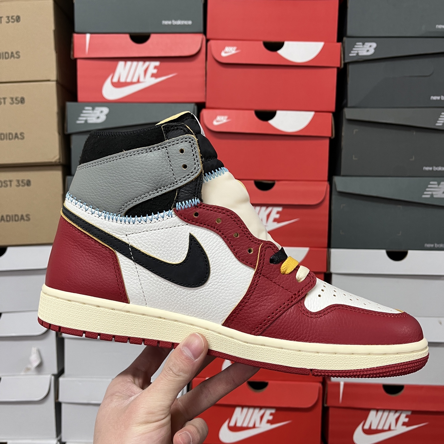  AIR JORDAN 1 HIGH  Union AJ1 UN 高筒 球鞋 休閒鞋 板鞋 波鞋 潮鞋 男鞋女鞋 灰黑红 HV8563-600