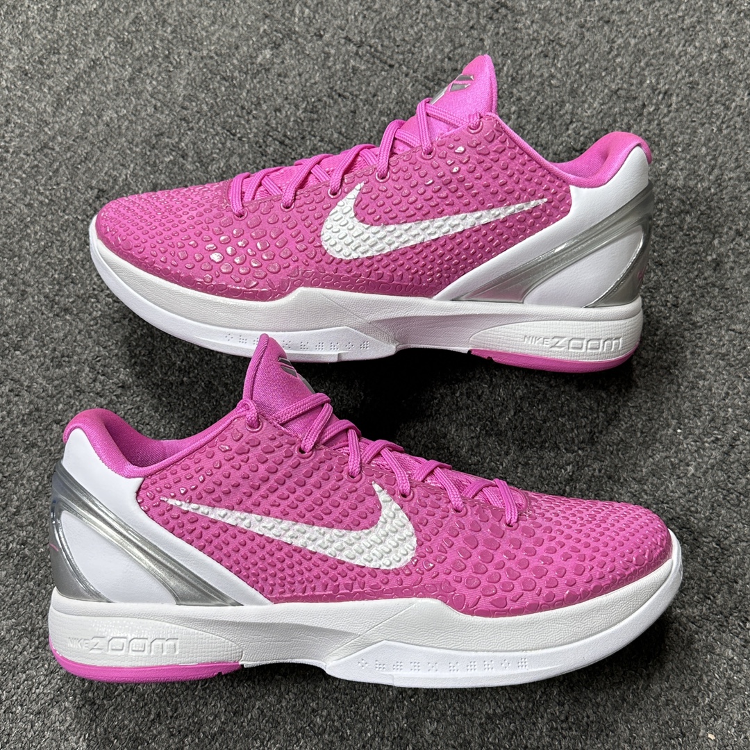 S2 Kobe6 Think Pink  球鞋 籃球鞋 實戰鞋 前掌气垫 后掌EVA  真碳板 波鞋 男鞋  乳腺癌 DM2825-001