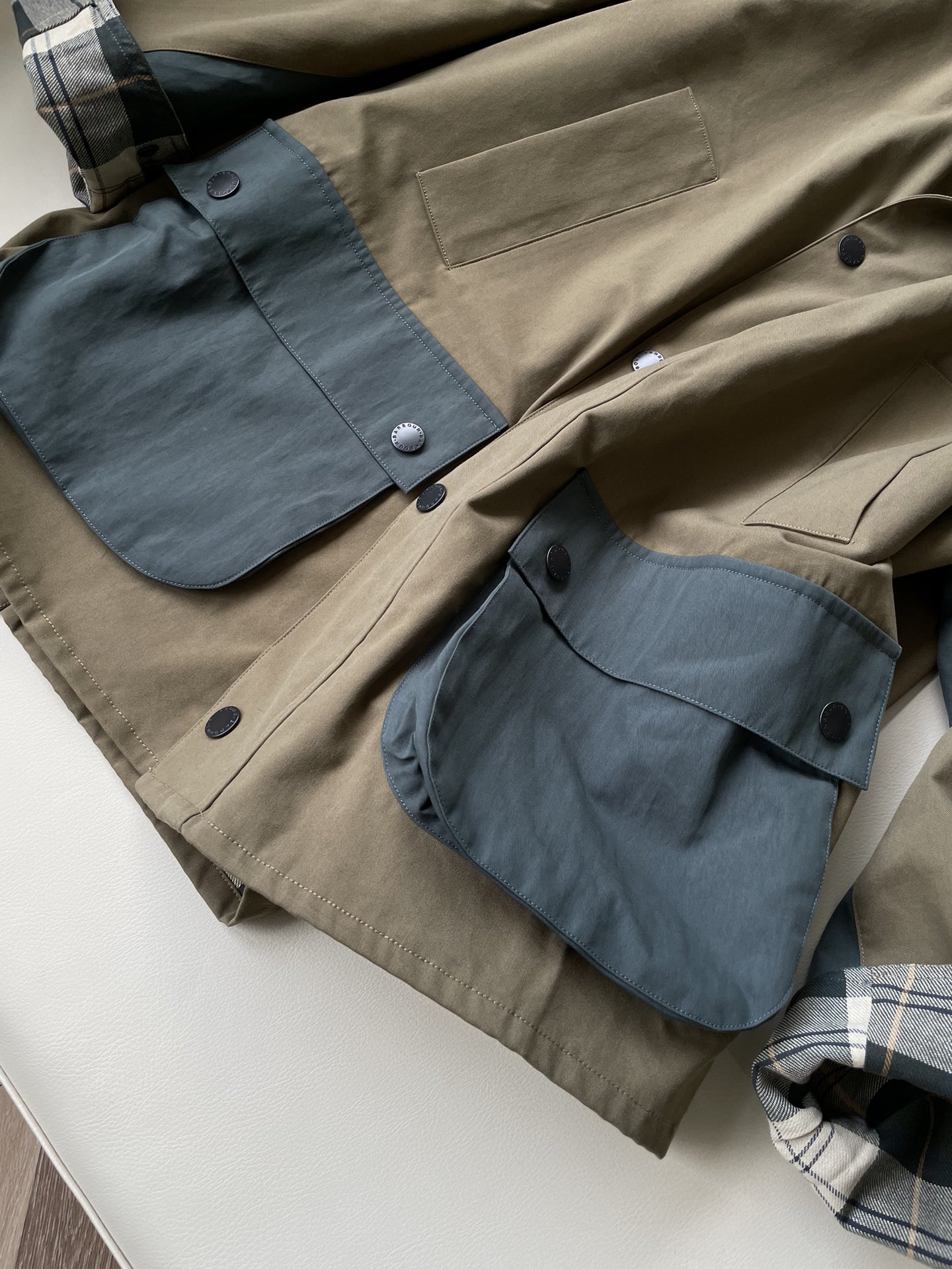 Barbour 原单 复古 防水撞色 夹克连袖 外套 凤搂 长袖 男女同款 