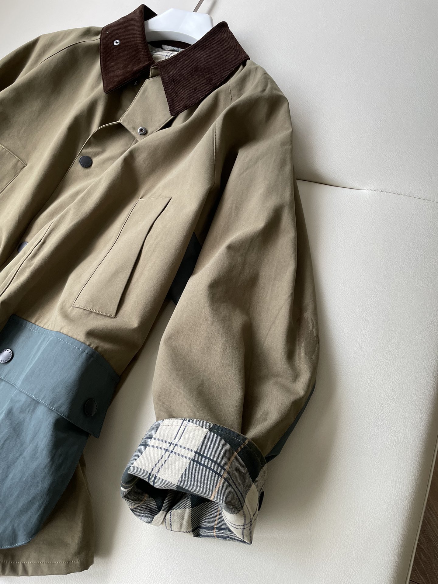 Barbour 原单 复古 防水撞色 夹克连袖 外套 凤搂 长袖 男女同款 