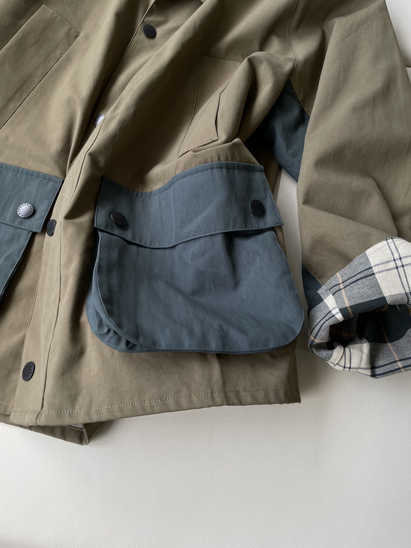 Barbour 原单 复古 防水撞色 夹克连袖 外套 凤搂 长袖 男女同款 