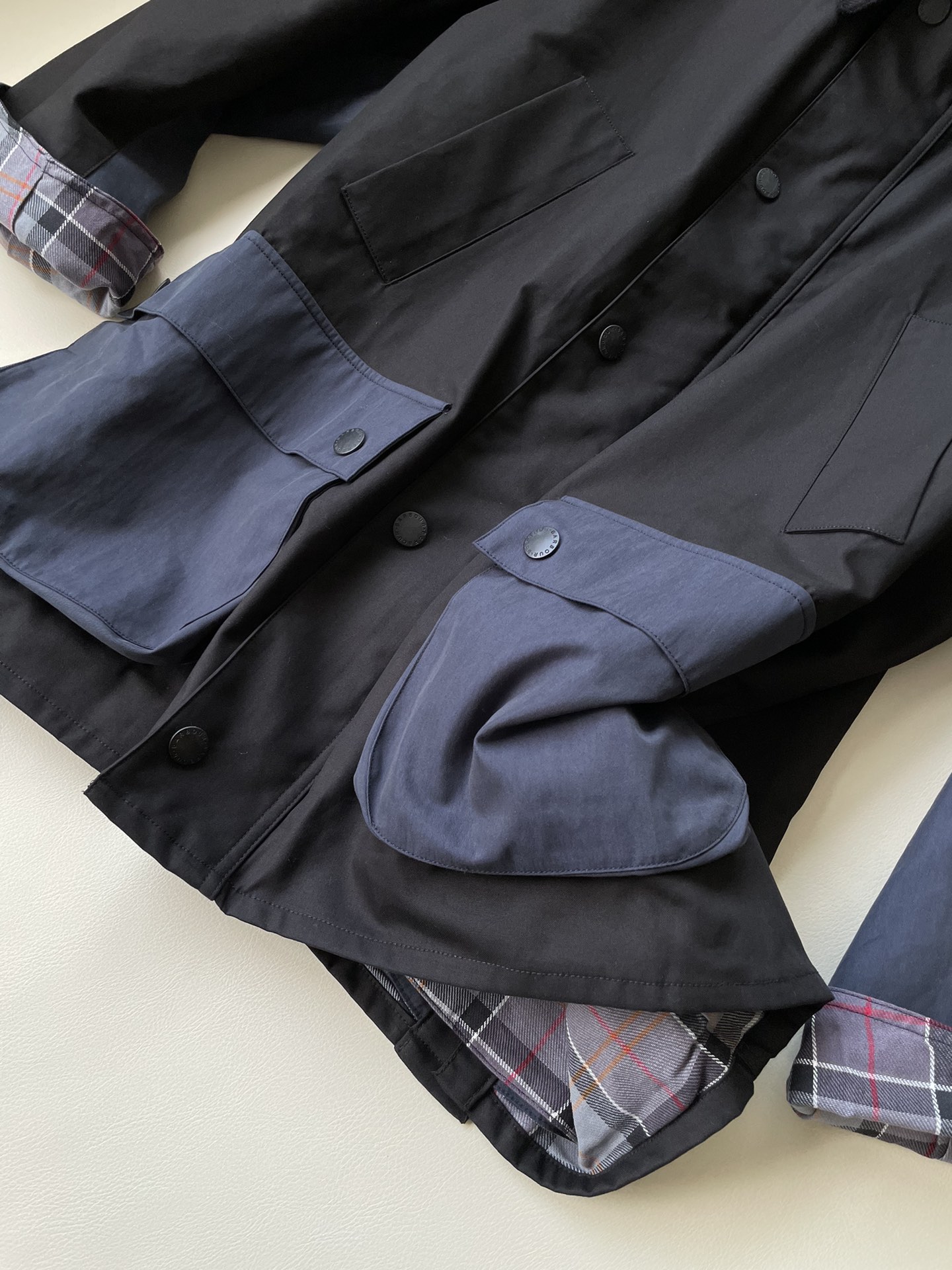 Barbour 原单 复古 防水撞色 夹克连袖 外套 凤搂 长袖 男女同款 