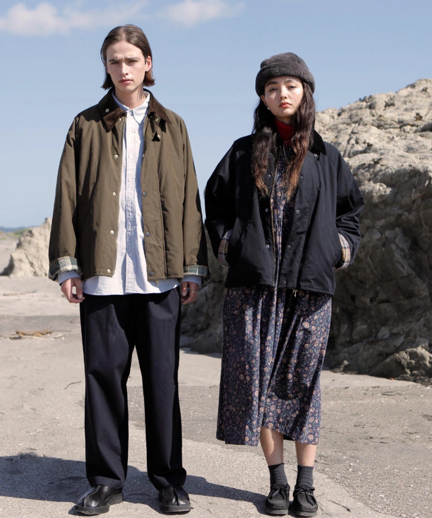 Barbour 原单 复古 防水撞色 夹克连袖 外套 凤搂 长袖 男女同款 