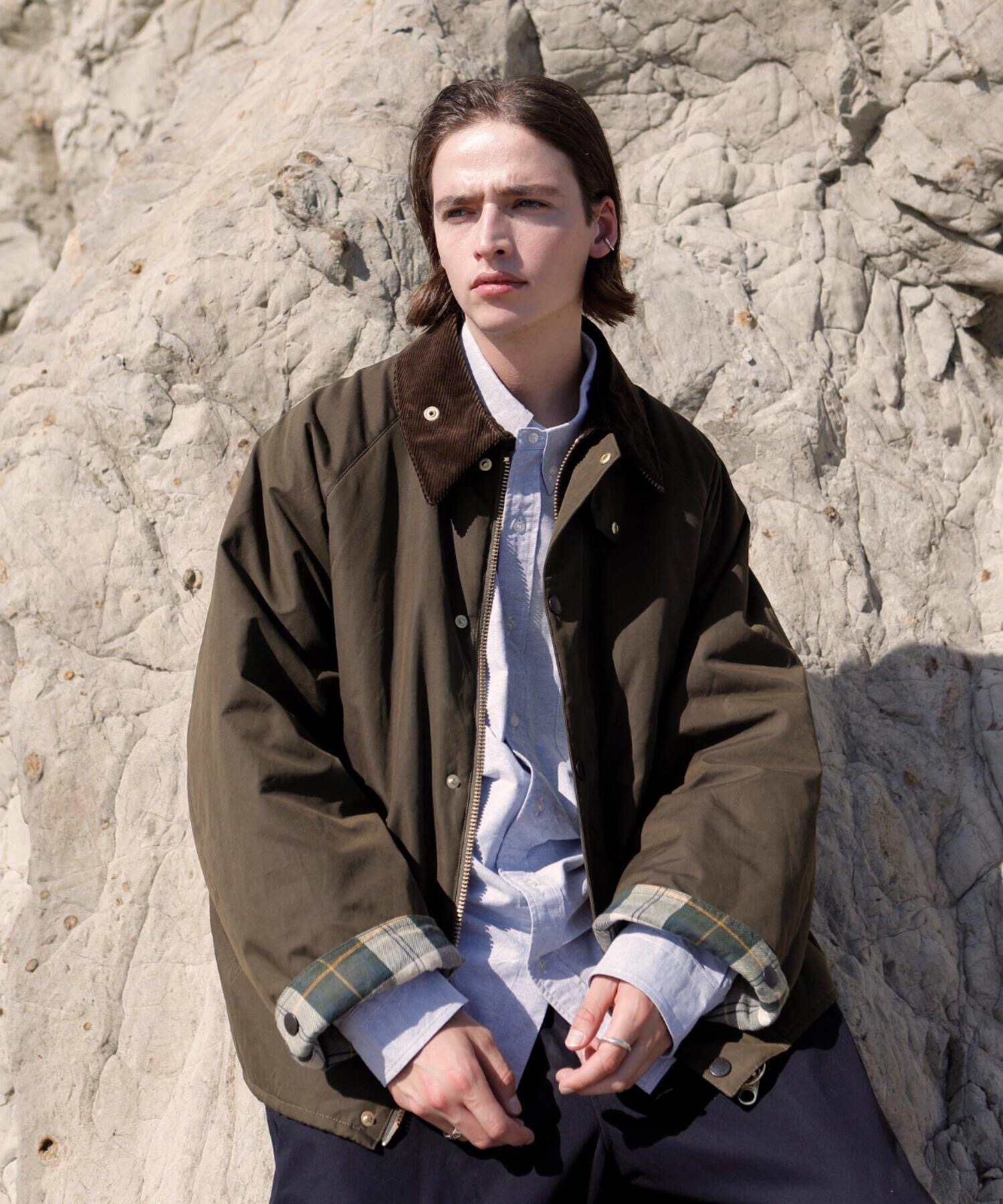 Barbour 原单 复古 防水撞色 夹克连袖 外套 凤搂 长袖 男女同款 