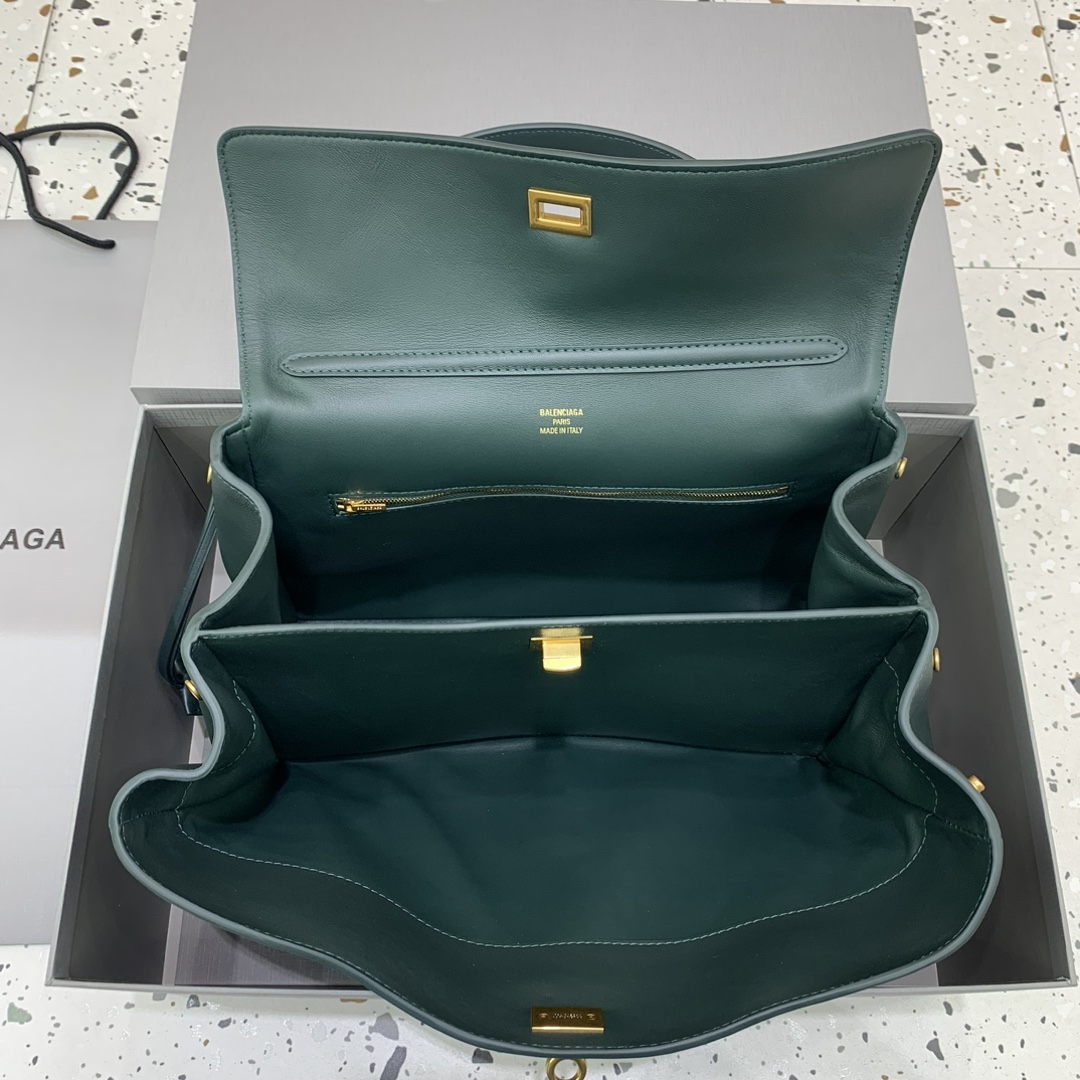  Balencia Rodeo 巴黎世家 皮革  牛皮 时尚 手机包 单肩包 斜跨 手提包 腰包 男女同款 中号/小号/mini  绿色  7897722AAV3614/7954562