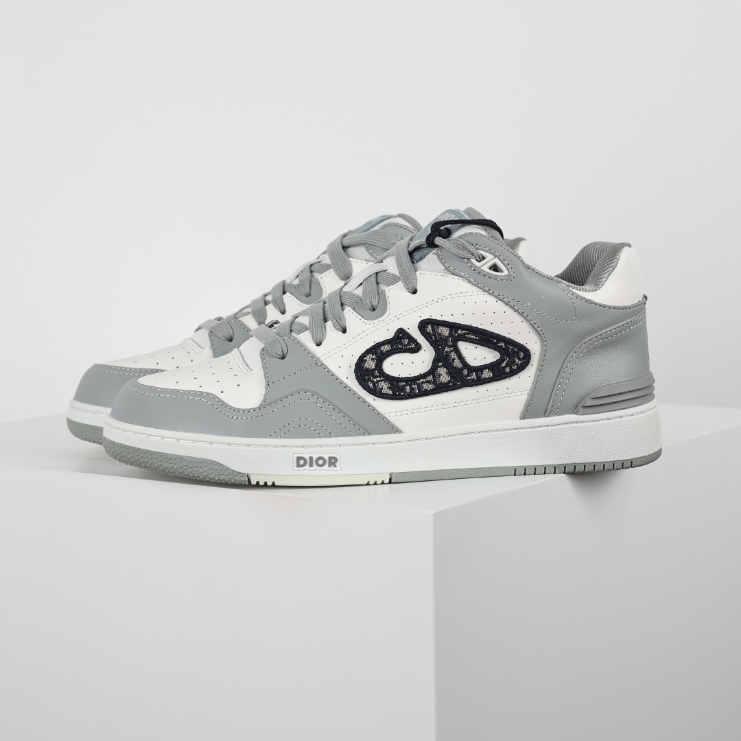  Dior 迪奥 B57 满印logo 高筒 休闲鞋 帆布鞋 运动鞋 板鞋 男鞋 女鞋 灰色