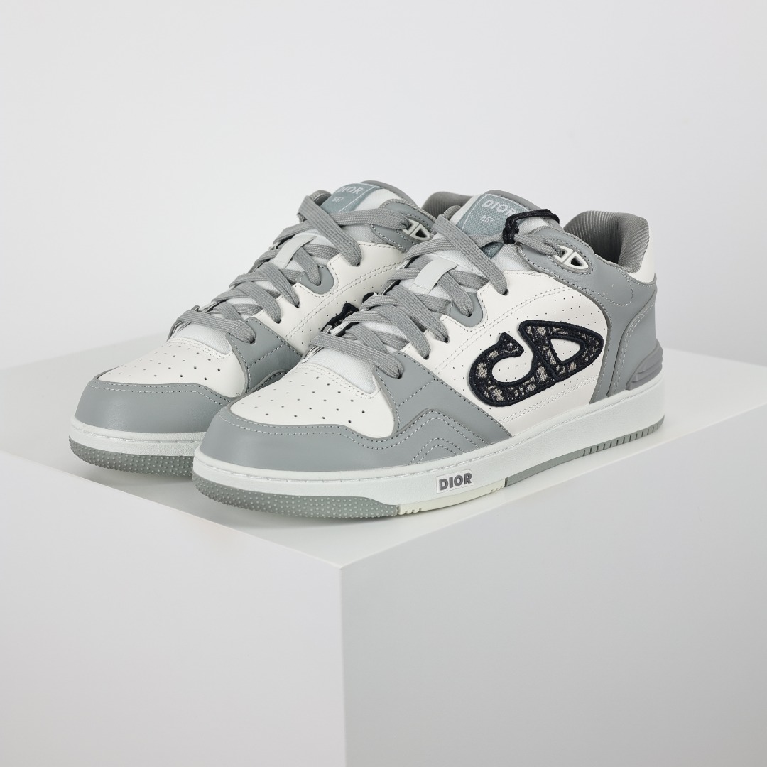  Dior 迪奥 B57 满印logo 高筒 休闲鞋 帆布鞋 运动鞋 板鞋 男鞋 女鞋 灰色
