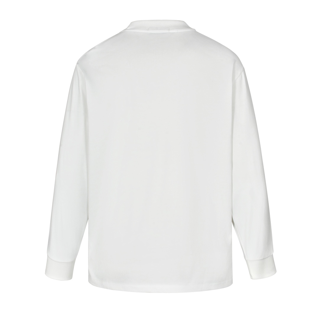 MIU MIU 缪缪 小刺绣 长袖 T恤 休闲 圆领 黑色 白色 