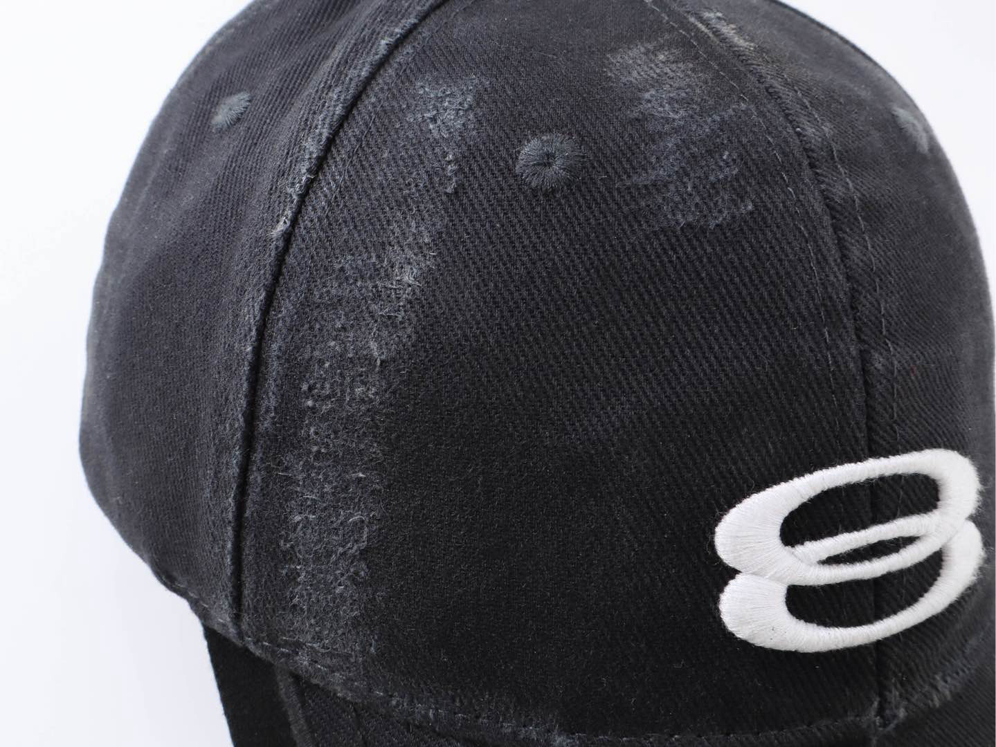  Balenciaga 巴黎世家微标设计 鸭舌帽 做旧复古 双环拼接做旧棒球帽 808790410B21078