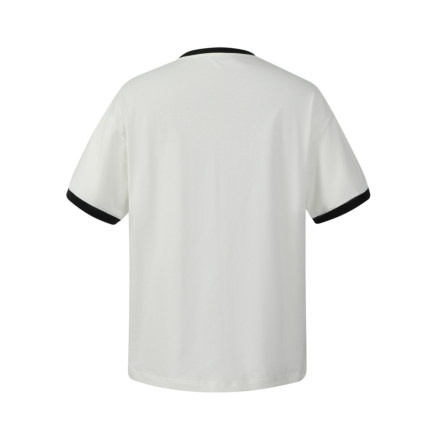 MIU MIU 微标刺绣撞色 字母logo圆领 短袖 T恤 夏季 白色 黑色 