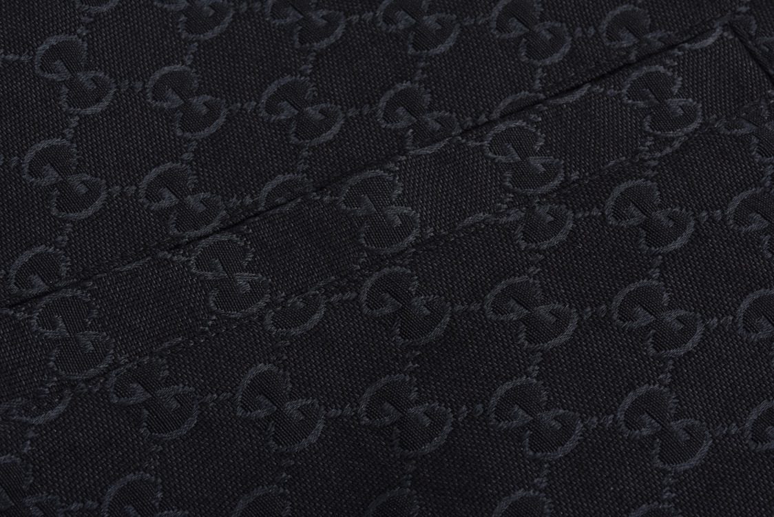 GUCCl 古驰 双面 穿教练夹克 外套 纯色 斜纹 尖领 长袖 凤搂 黑色-35 787295-ZARAH-1000