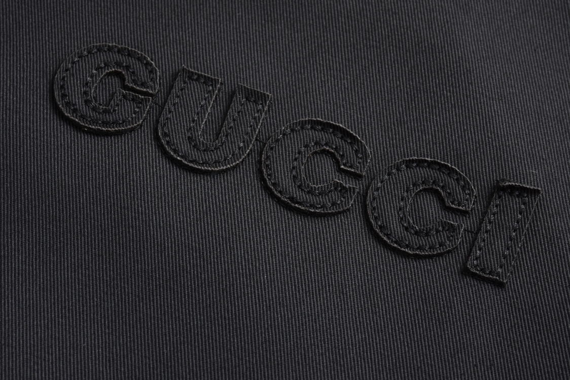 GUCCl 古驰 双面 穿教练夹克 外套 纯色 斜纹 尖领 长袖 凤搂 黑色-35 787295-ZARAH-1000