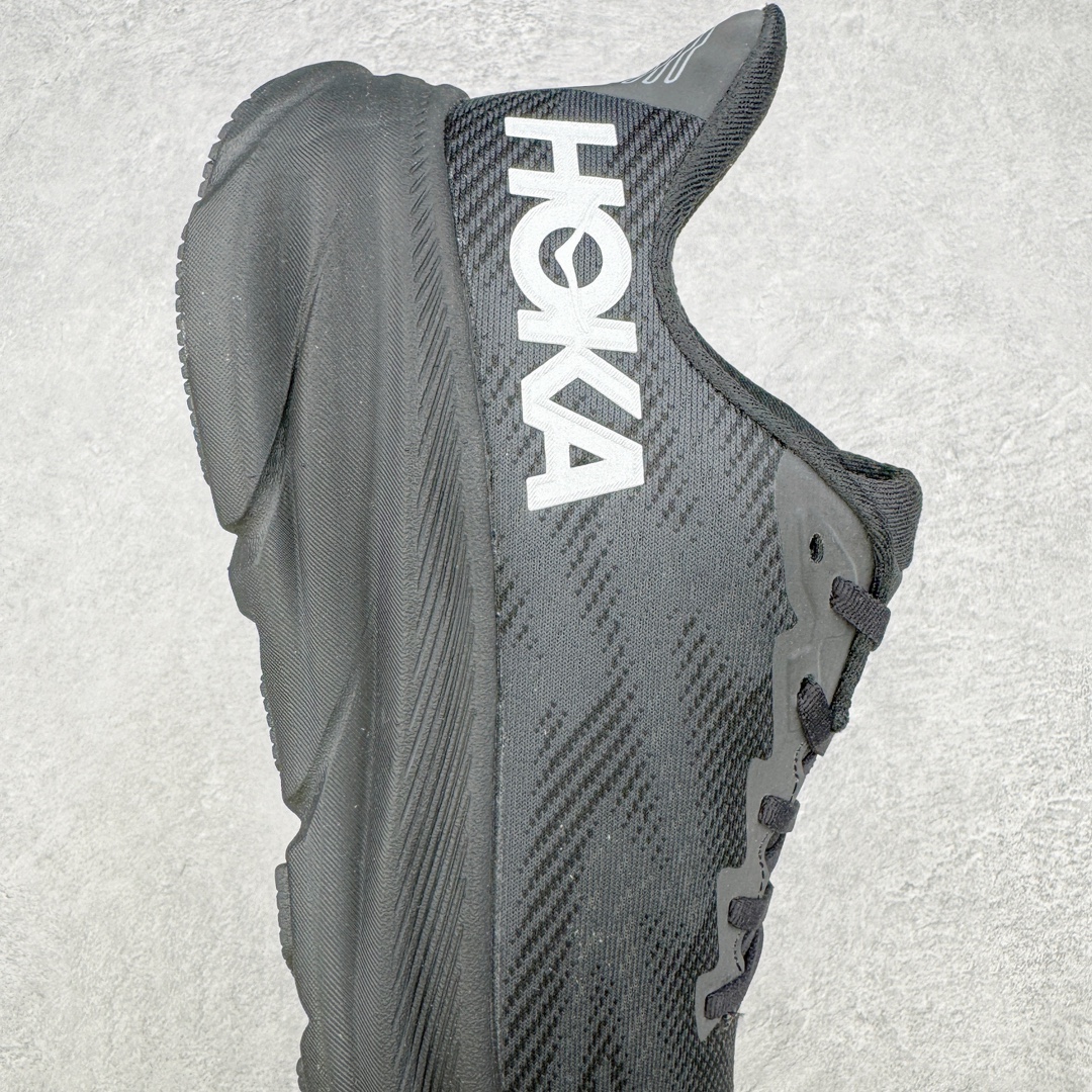 防水款 Hoka ONE ONE Clifton 9 低筒 舒适运动 防滑耐磨 透气跑步鞋 运动 波鞋 黑白 1141470-BBLC