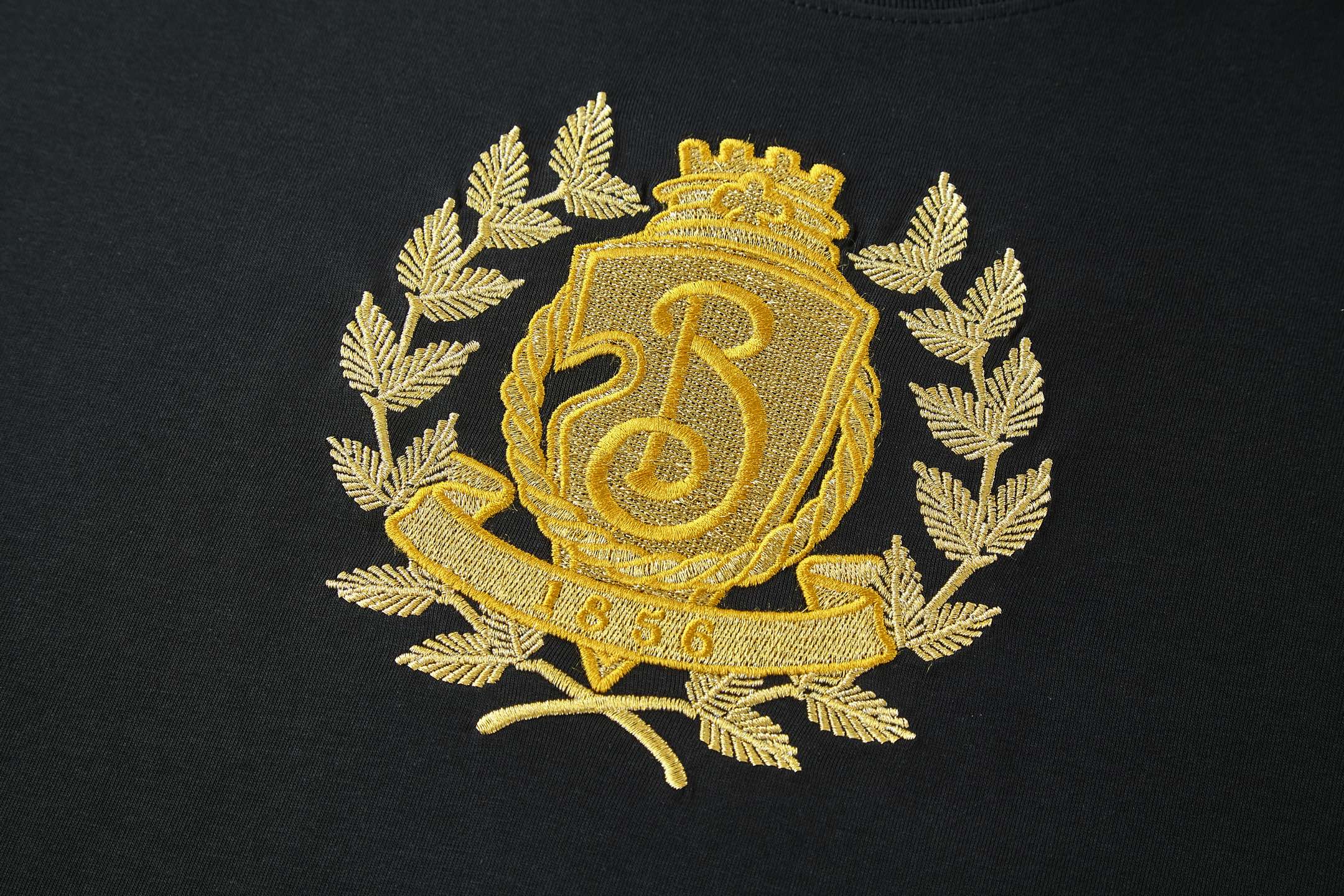 Burberry 巴宝莉 金微标  圆领 短袖 T恤 夏季 黑色 白色 81081691