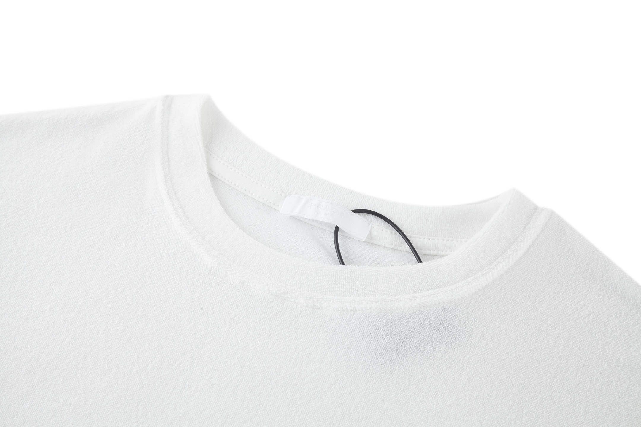 PRADA 普拉达 毛巾棉三角标 圆领 夏季 短袖 T恤  白色 蓝色-15 UJN885-16JK-S-232