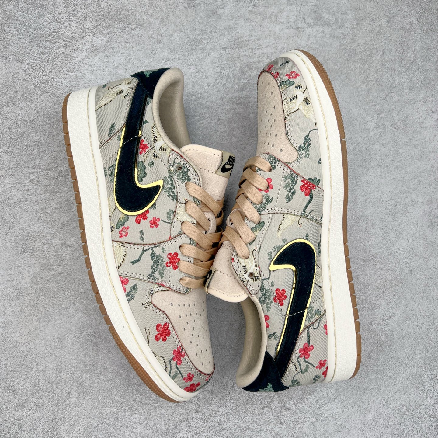  Air Jordan AJ1 Low  低筒  复古防滑 板鞋休闲 篮球鞋  波鞋 男女同款 八村塁联名 花卉 HV8293-100