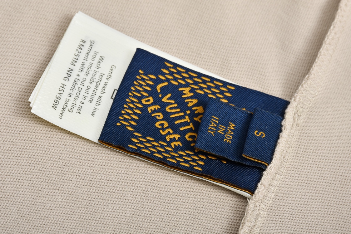 LOUIS VUITTON 路易威登 LV 世界地图烫钻  夏季T恤 男女同款  短袖 杏色-A5