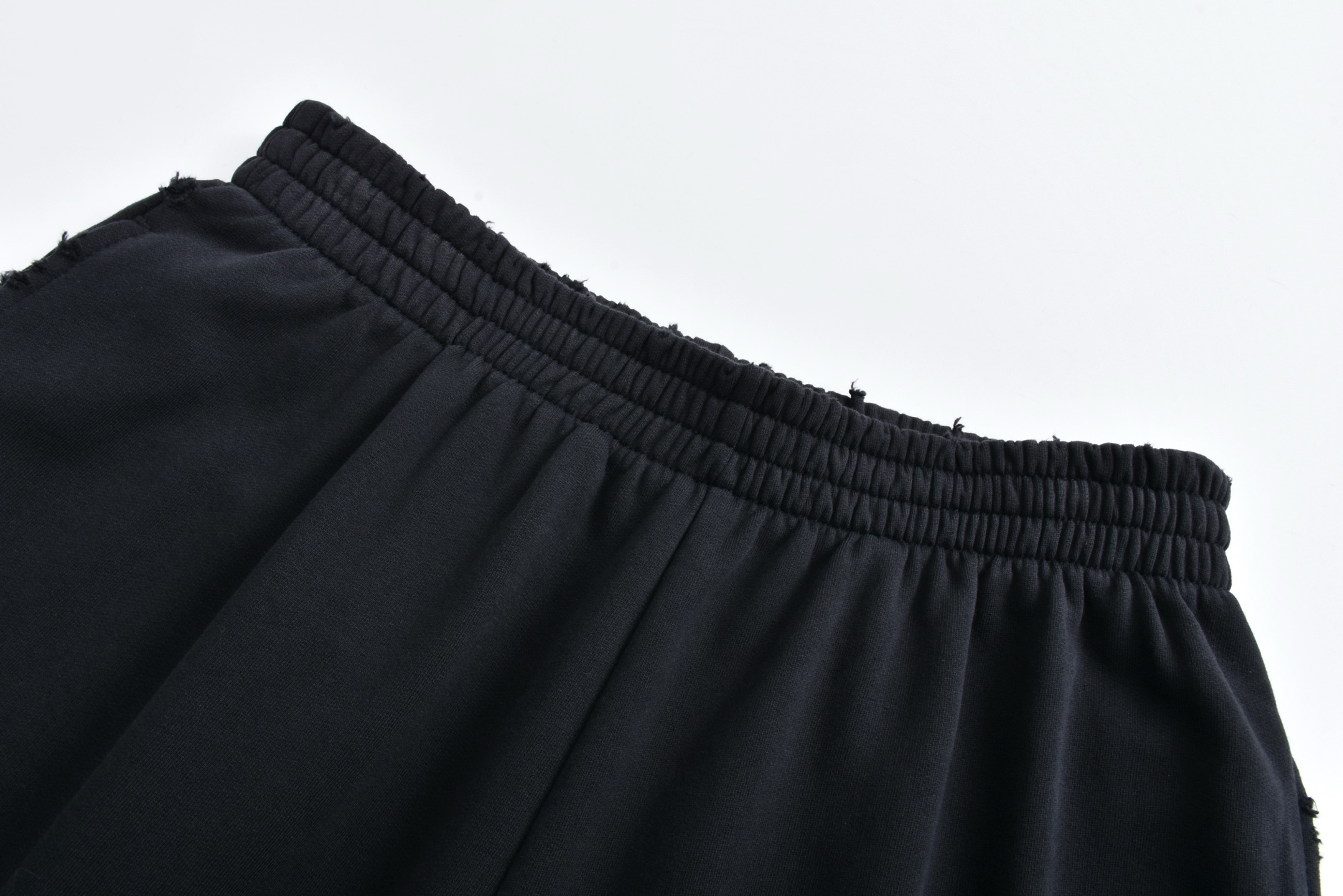 Balenciaga 巴黎世家  水洗灰刺绣 卫裤 松紧腰运动裤 长裤 裤子 休闲裤 黑色-B0 