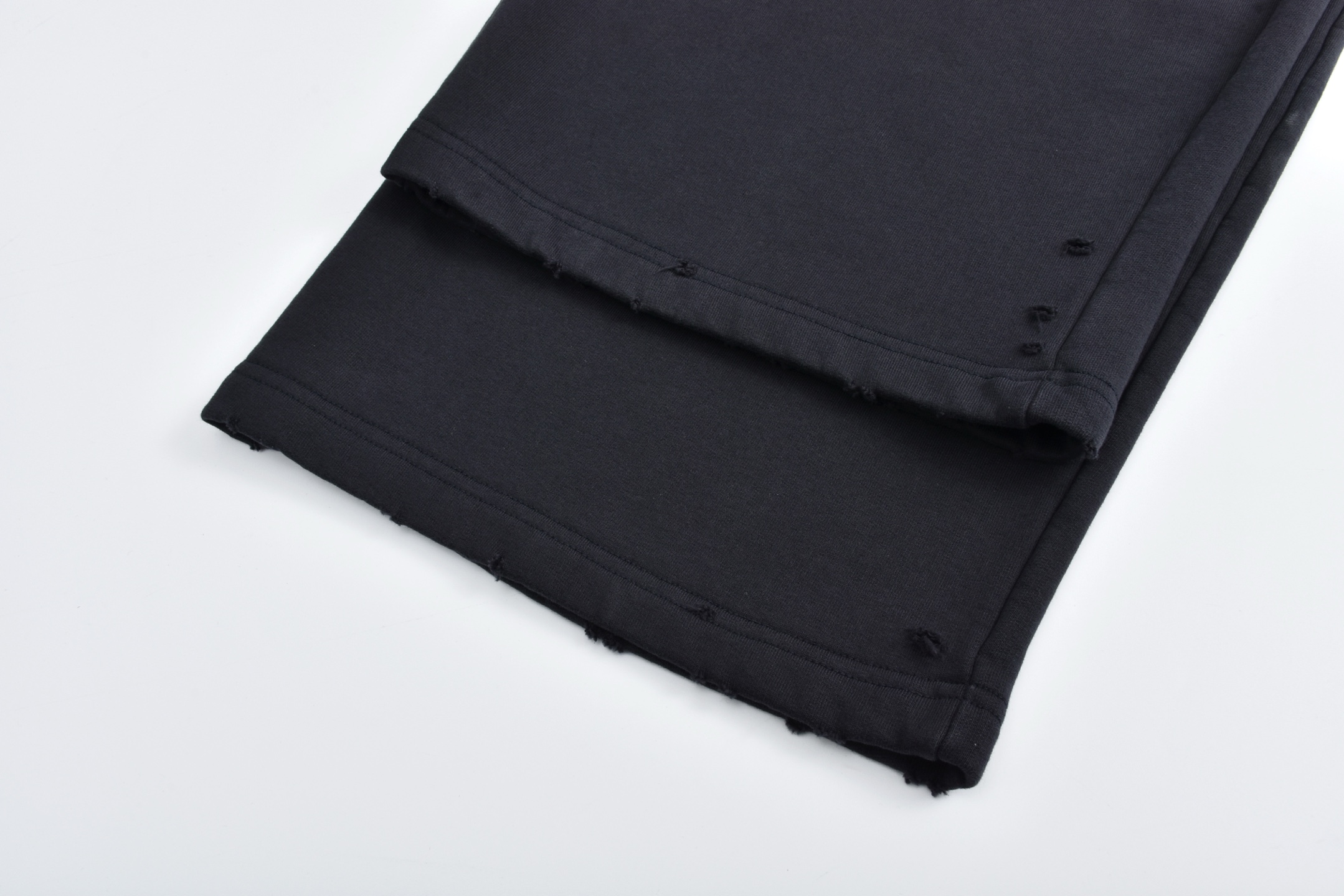 Balenciaga 巴黎世家  水洗灰刺绣 卫裤 松紧腰运动裤 长裤 裤子 休闲裤 黑色-B0 