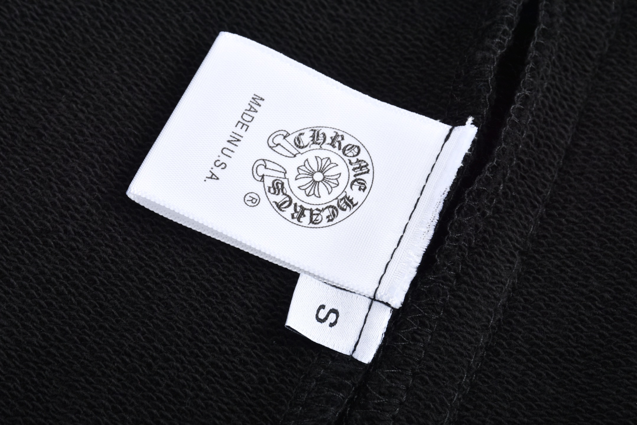  Chrome Hearts 克罗心 皮标 十字架  短裤 五分裤 休闲裤 黑色-A5  