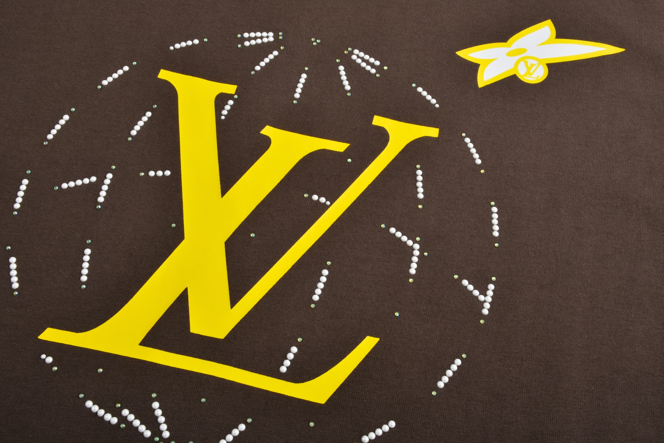  LOUIS VUITTON 路易威登 LV 钻石航线  夏季T恤 男女同款  短袖 棕色-A5