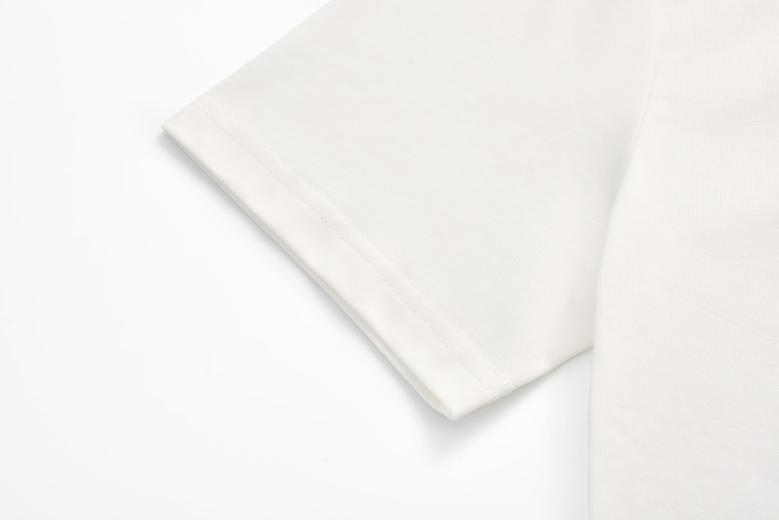 LOUIS VUITTON 路易威登 LV 珍珠绣花  夏季 T恤 男女同款  短袖  白色 藏青色A5