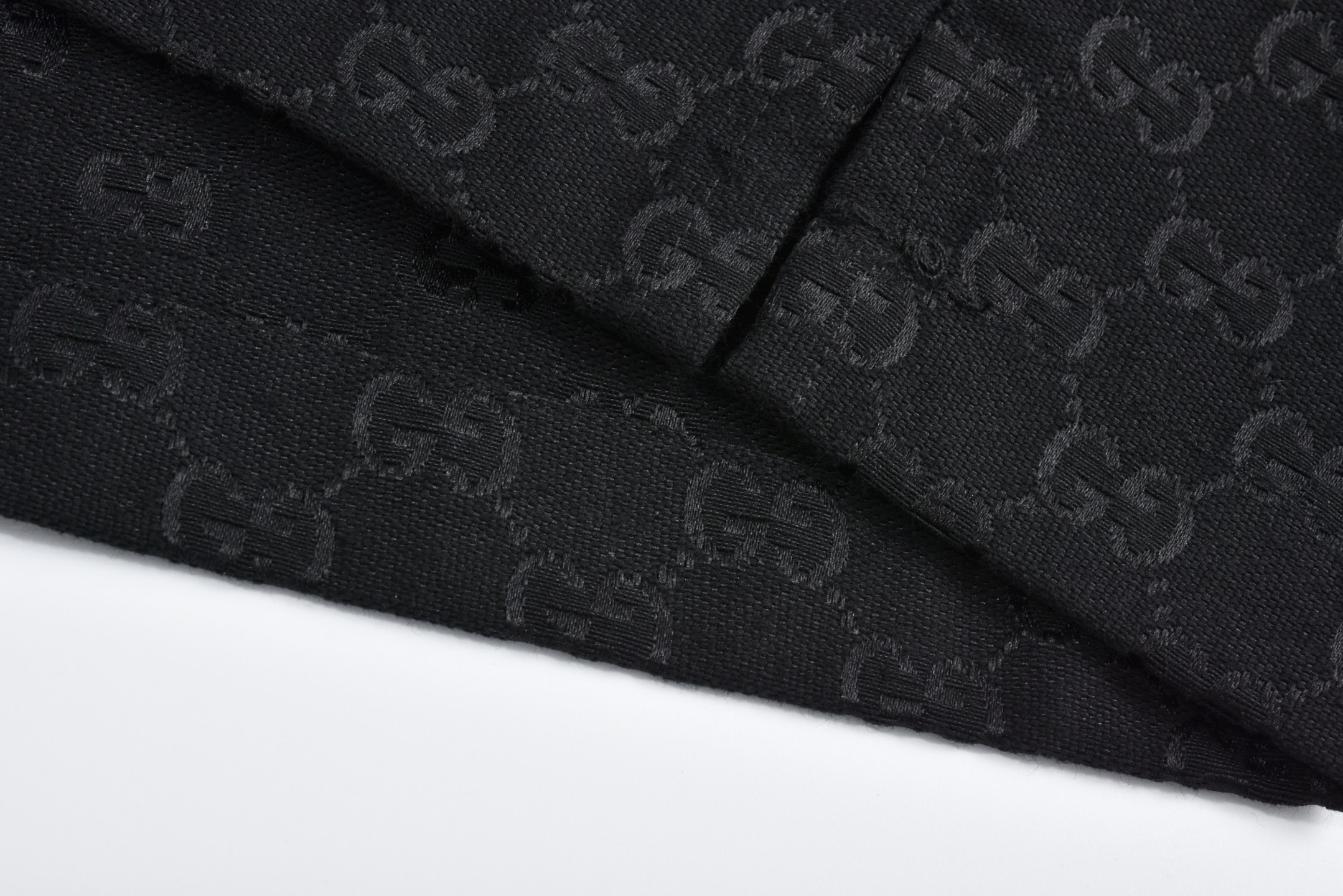 GUCCI 古驰 老花满印 翻领 单排扣 衬衫  T恤 圆领 夏季 短袖  黑色-B2  