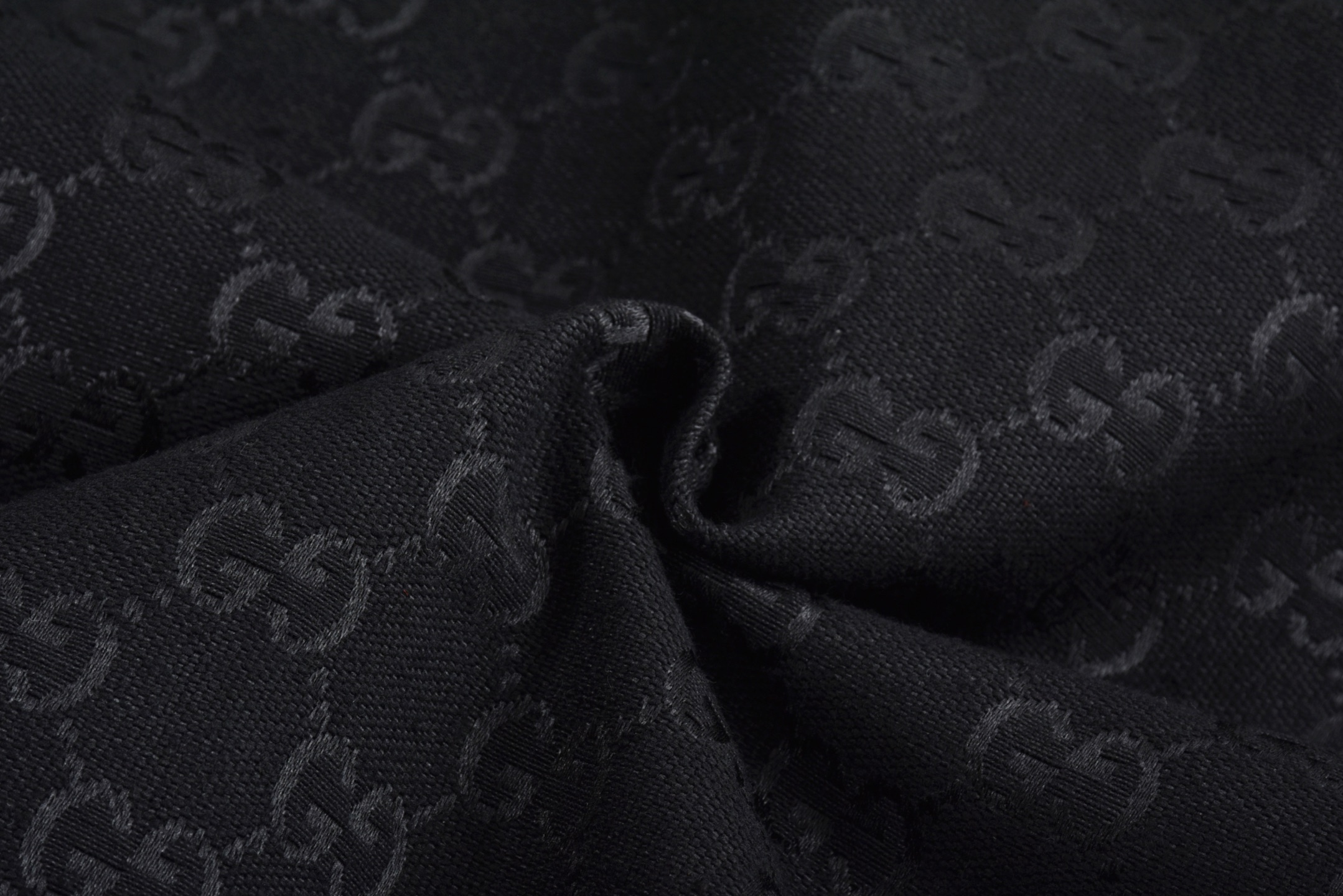 GUCCI 古驰 老花满印 翻领 单排扣 衬衫  T恤 圆领 夏季 短袖  黑色-B2  