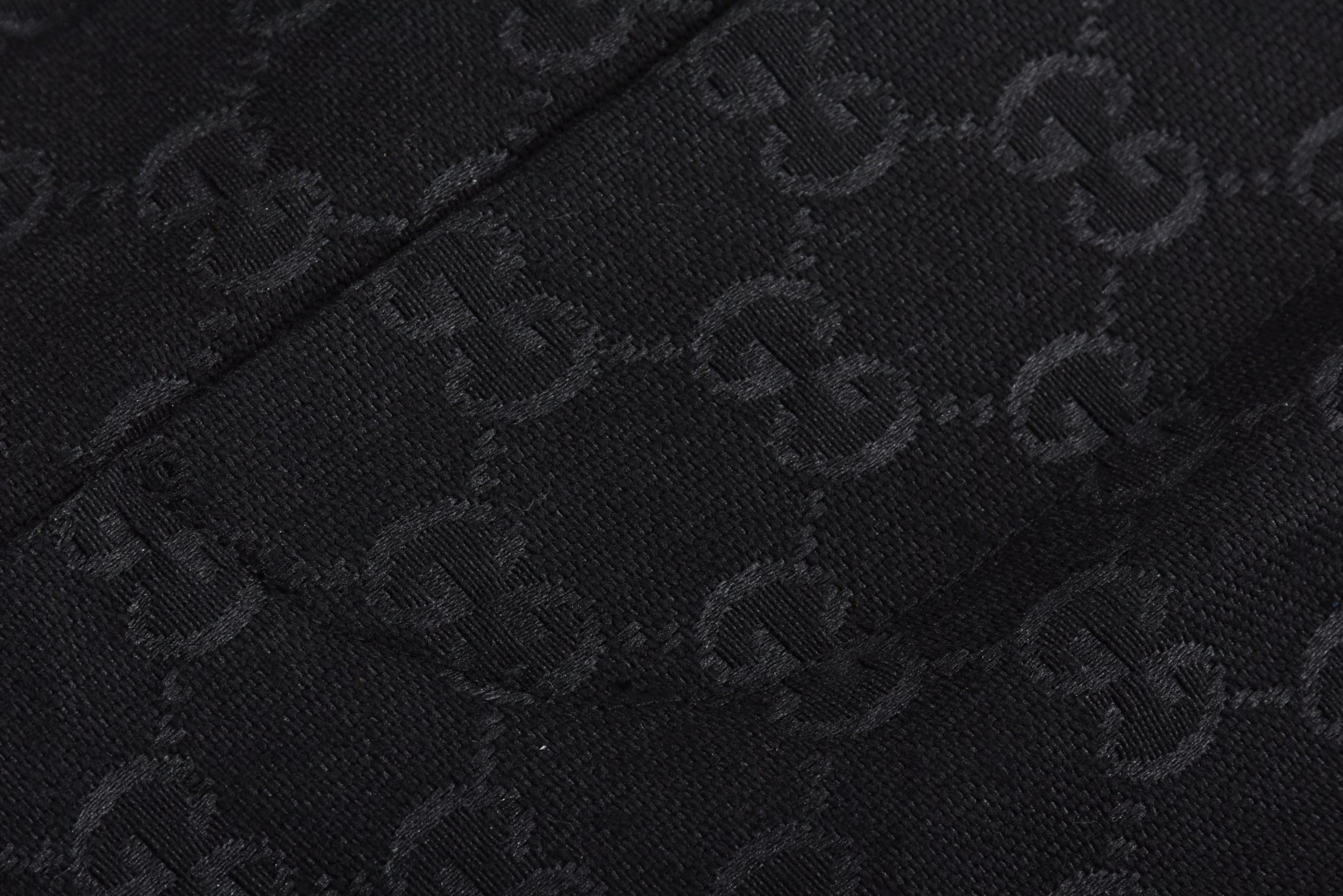 GUGGI 古驰 老花满印 松紧带 短裤 裤子 五分裤 黑色-B0