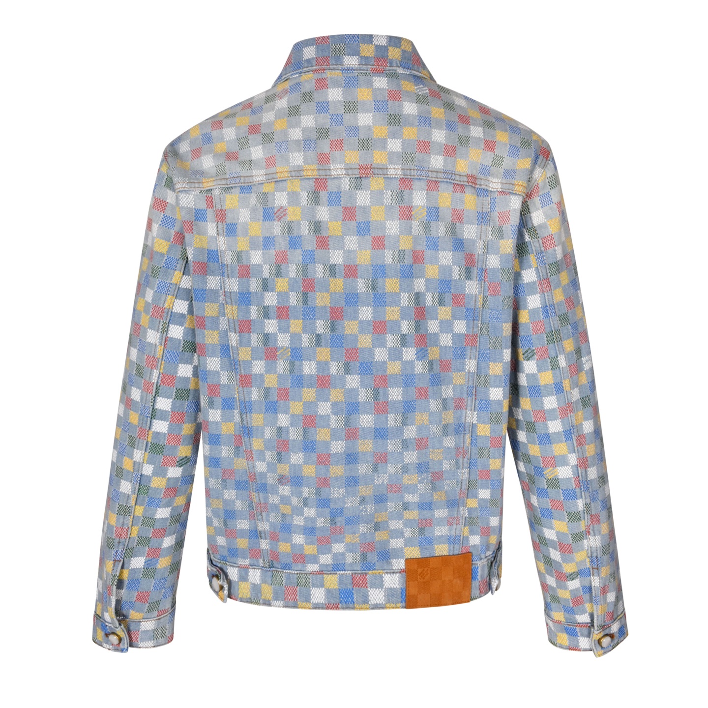 LOUIS VUITTON 路易威登 LV  彩格 棋盘格 牛仔 单排扣 外套  长袖 秋冬款 蓝色-C0  