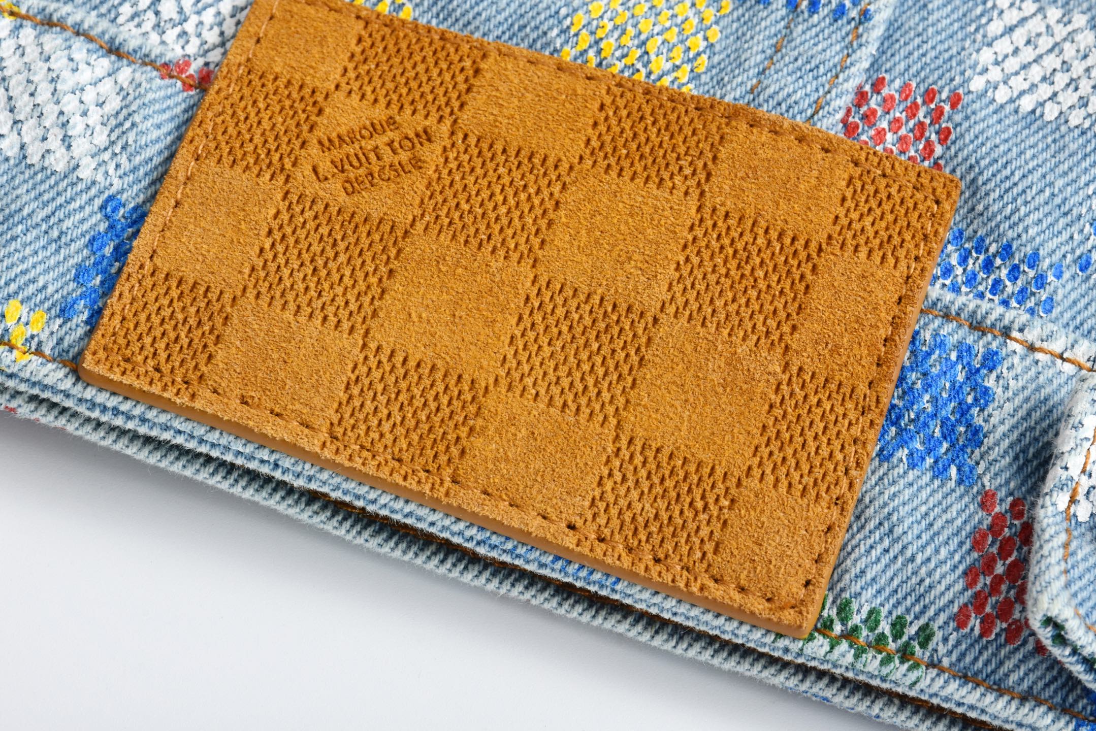 LOUIS VUITTON 路易威登 LV  彩格 棋盘格 牛仔 单排扣 外套  长袖 秋冬款 蓝色-C0  