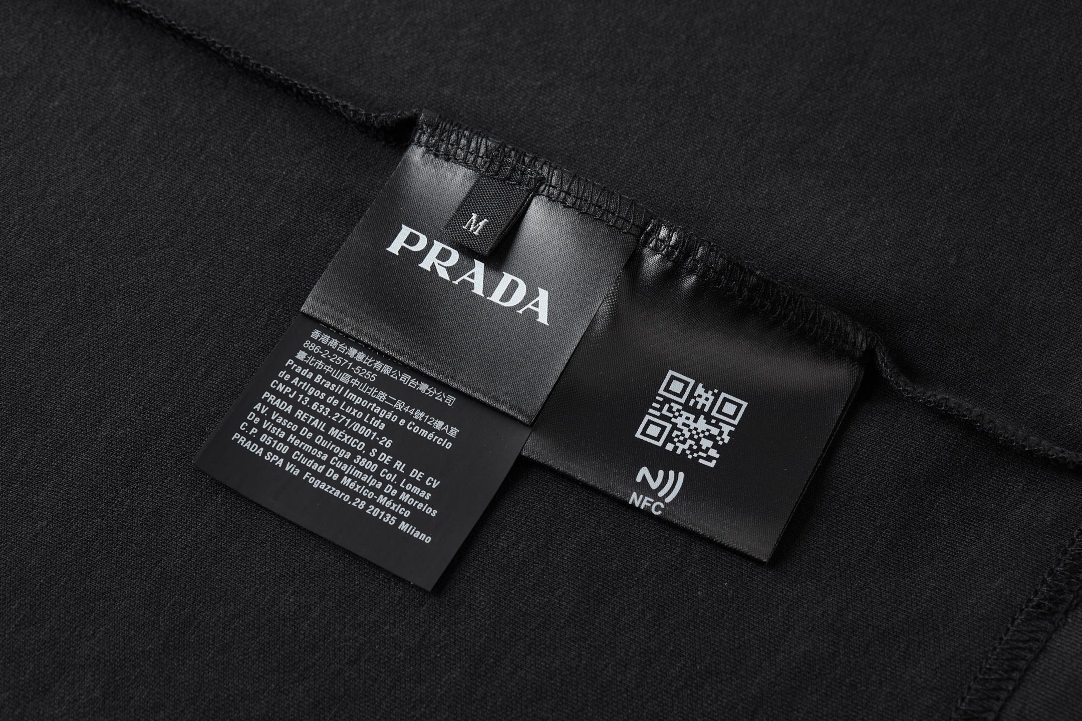 PRADA 普拉达 新领口钢标 圆领 夏季 短袖 T恤  白色 蓝色 黑色 绿色 灰色-A5