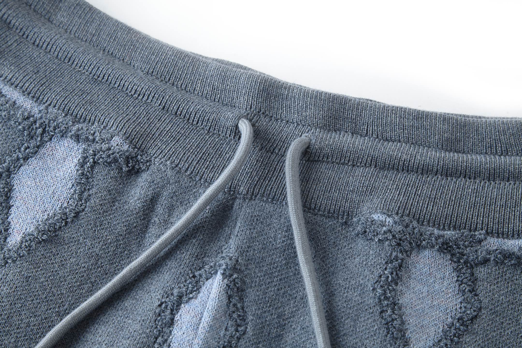 LOUIS VUITTON 路易威登 LV 凹凸嵌花毛织 短裤 休闲裤 裤子 五分裤  蓝色-20