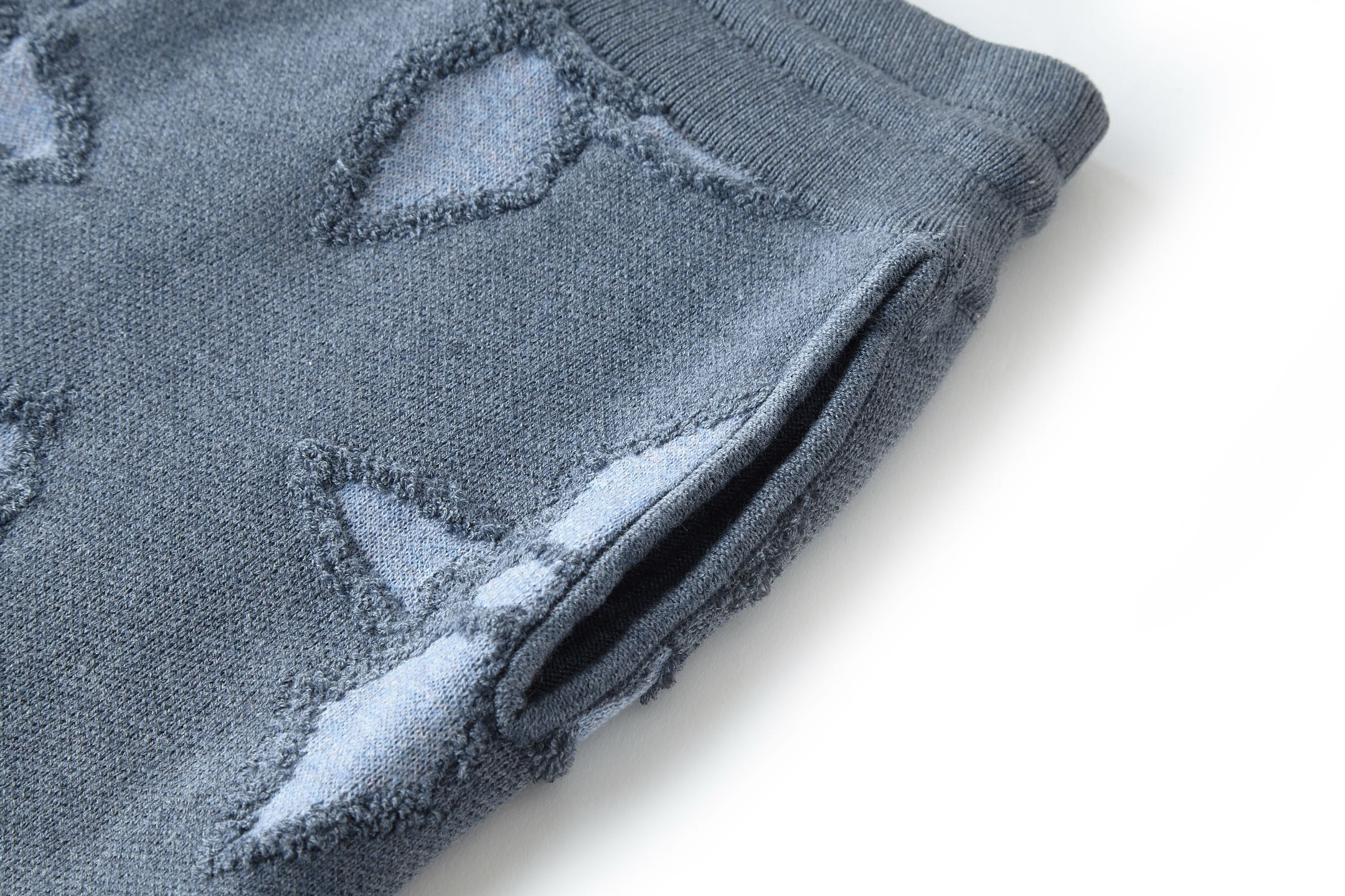 LOUIS VUITTON 路易威登 LV 凹凸嵌花毛织 短裤 休闲裤 裤子 五分裤  蓝色-20