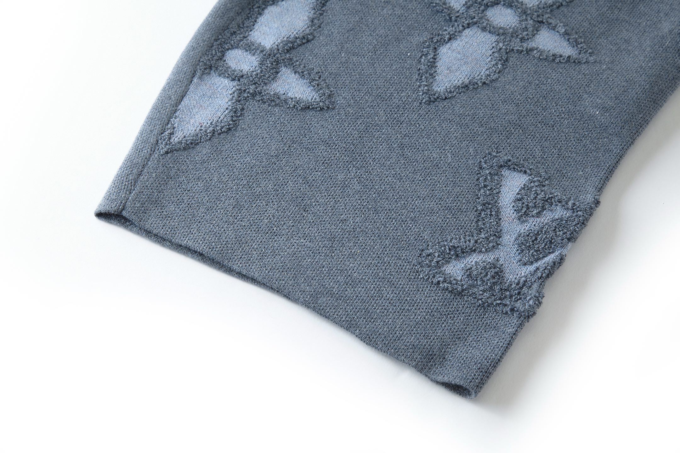 LOUIS VUITTON 路易威登 LV 凹凸嵌花毛织 短裤 休闲裤 裤子 五分裤  蓝色-20