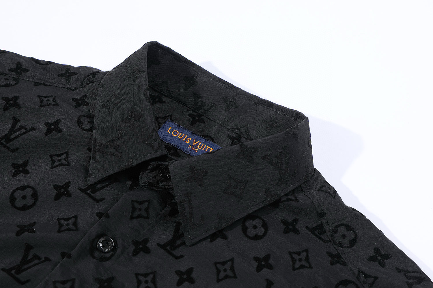  LOUIS VUITTON 路易威登 LV  植绒老花 单排扣 外套  长袖 秋冬款 黑色-B0