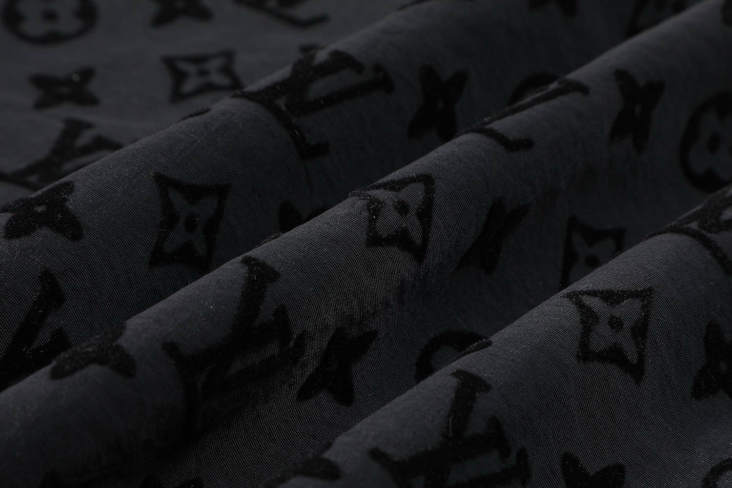  LOUIS VUITTON 路易威登 LV  植绒老花 单排扣 外套  长袖 秋冬款 黑色-B0